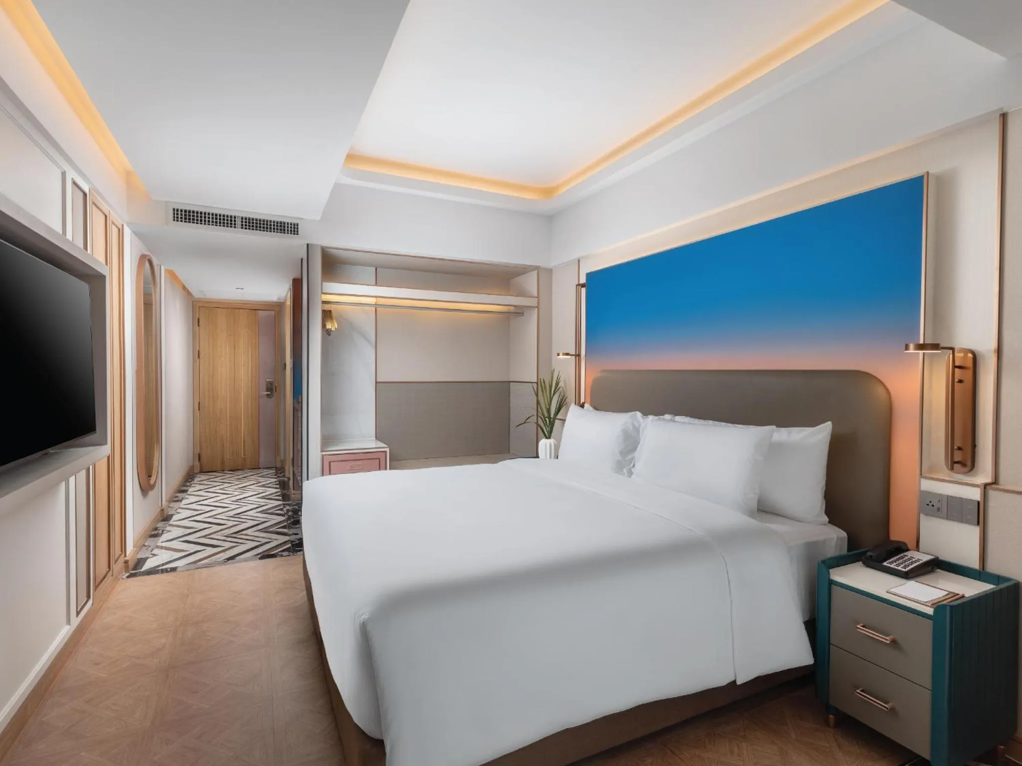 Bed in Pipa Hotel Bangkok Sukhumvit 11