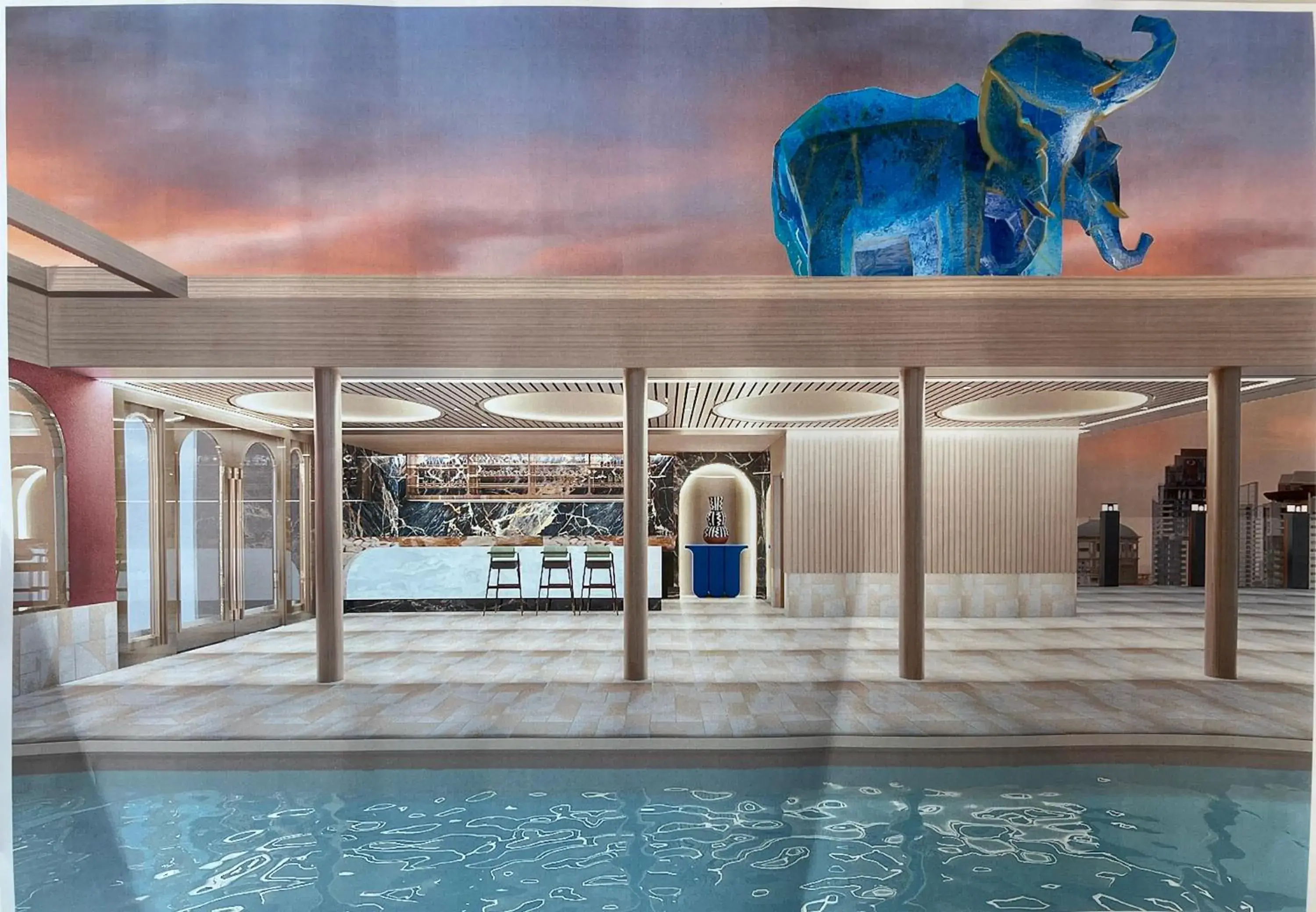 Swimming pool in Pipa Hotel Bangkok Sukhumvit 11 Swimming pool in Pipa Hotel Bangkok Sukhumvit 11