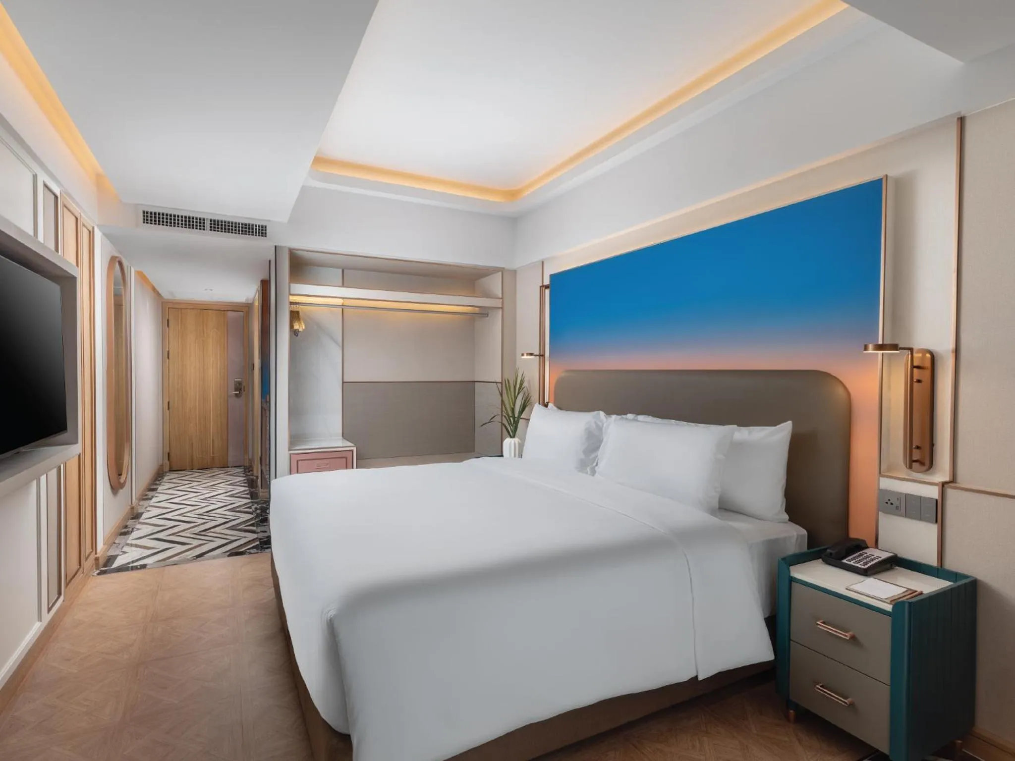 Bed in Pipa Hotel Bangkok Sukhumvit 11