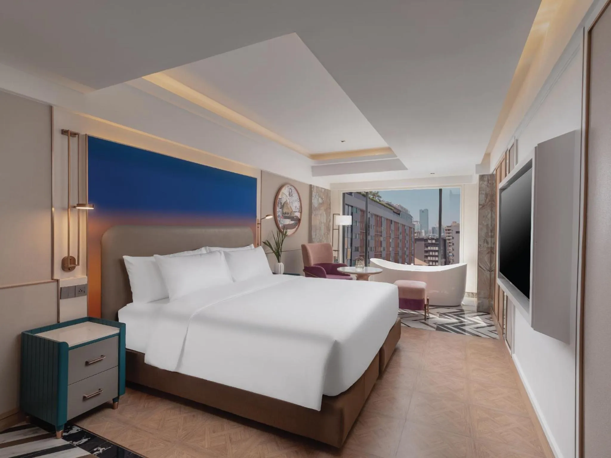 Bed in Pipa Hotel Bangkok Sukhumvit 11