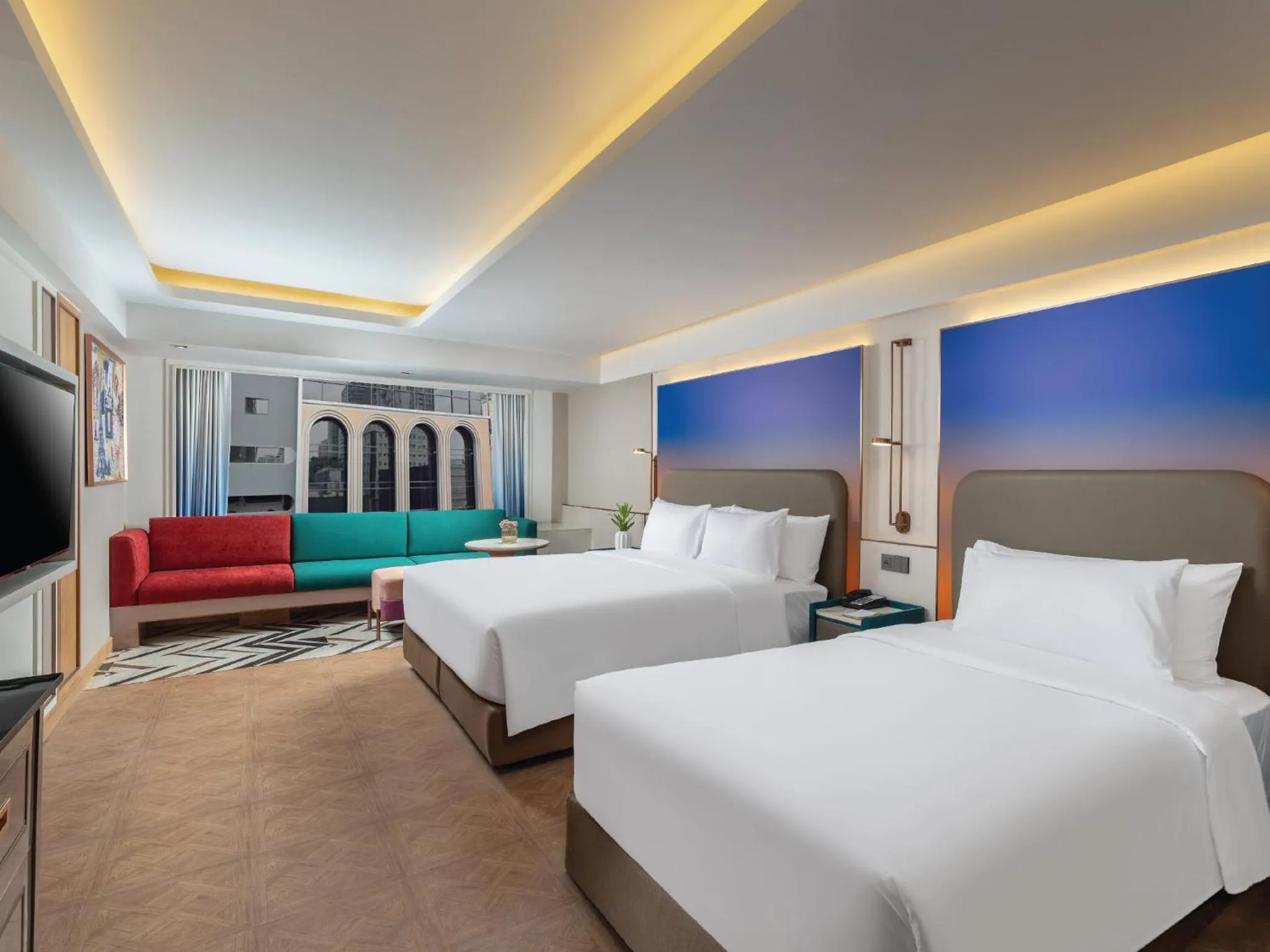 Bed in Pipa Hotel Bangkok Sukhumvit 11