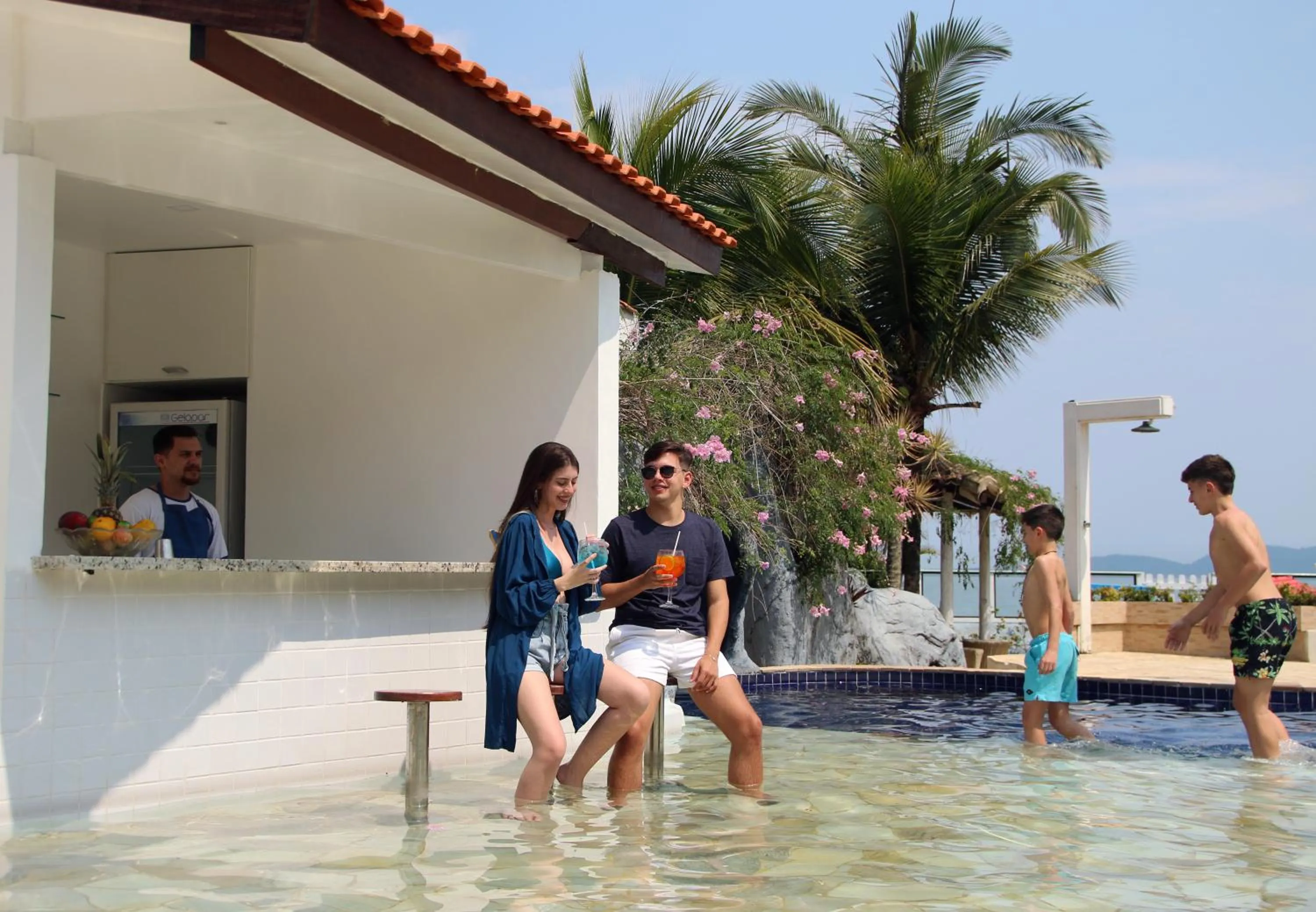 Swimming pool in Pousada Daleste