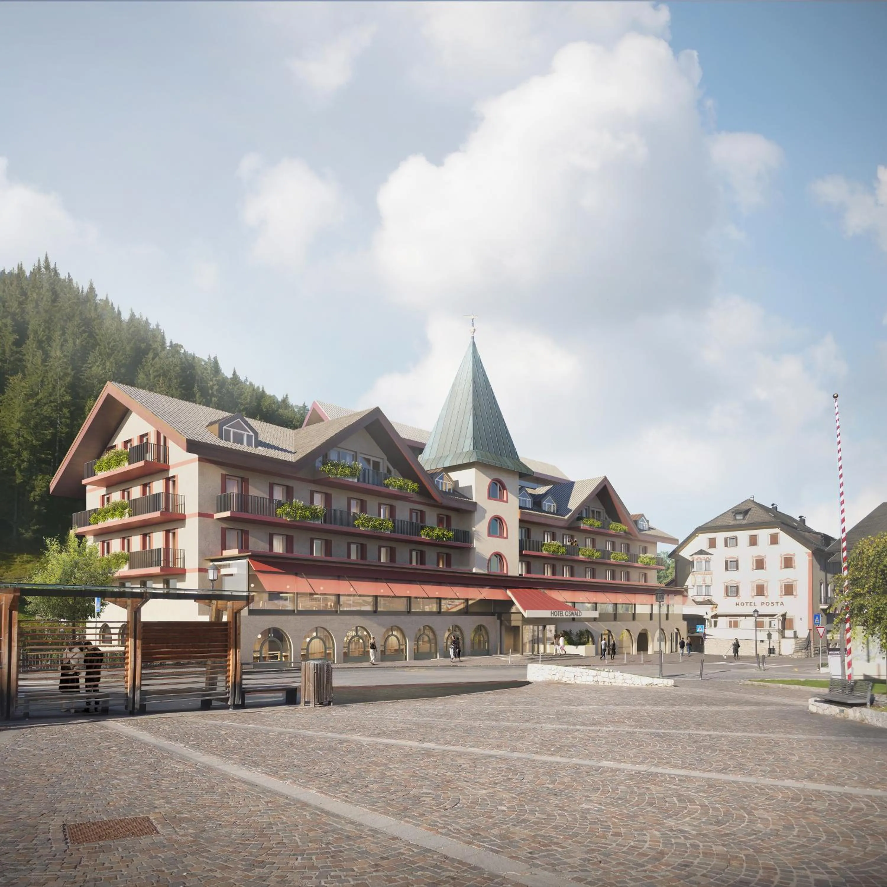 Property building in The Oswald Grand Hotel