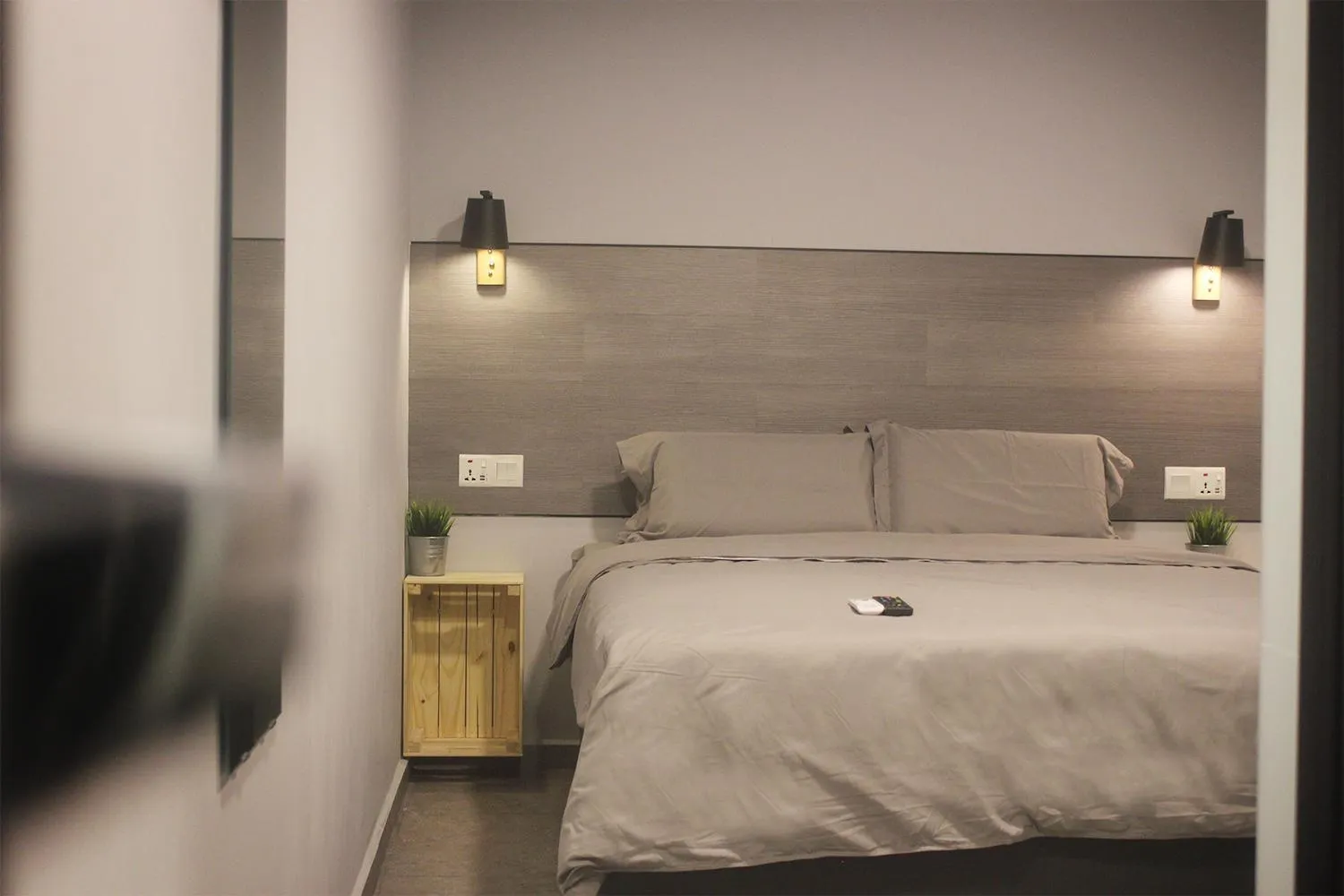 Bed in Vertilex Hotel