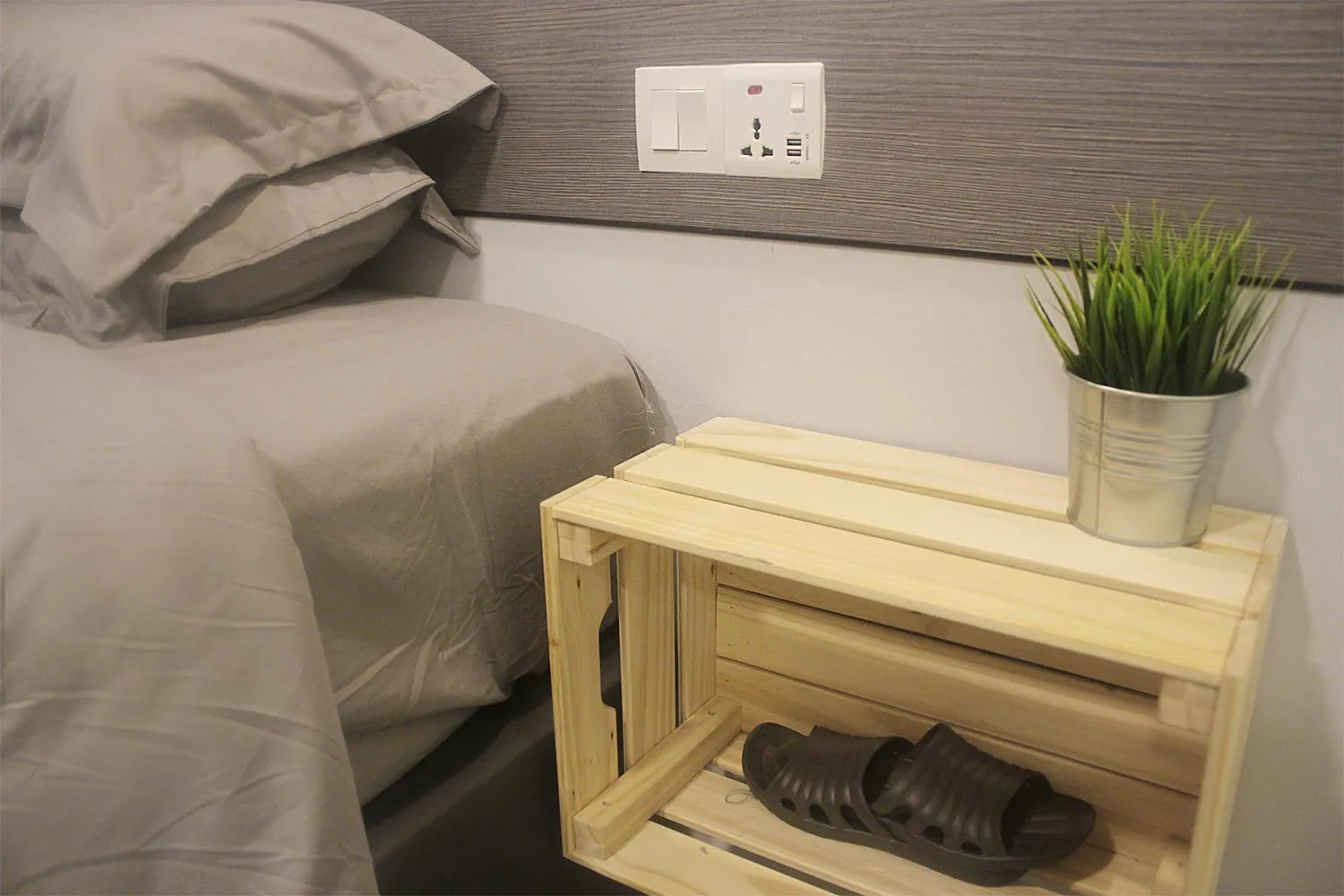 Bed in Vertilex Hotel