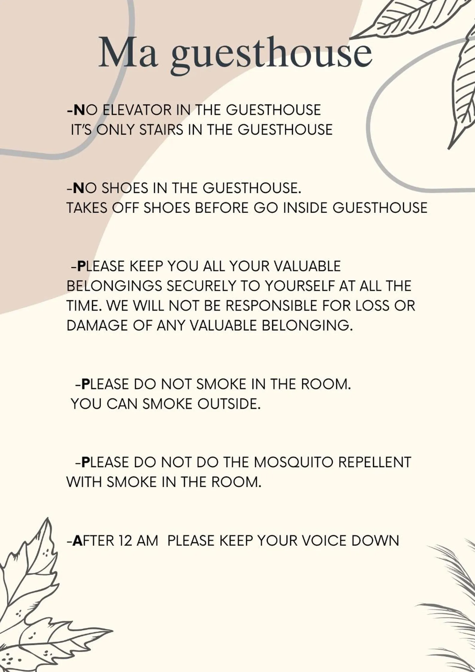 Ma Guesthouse Chiang Mai