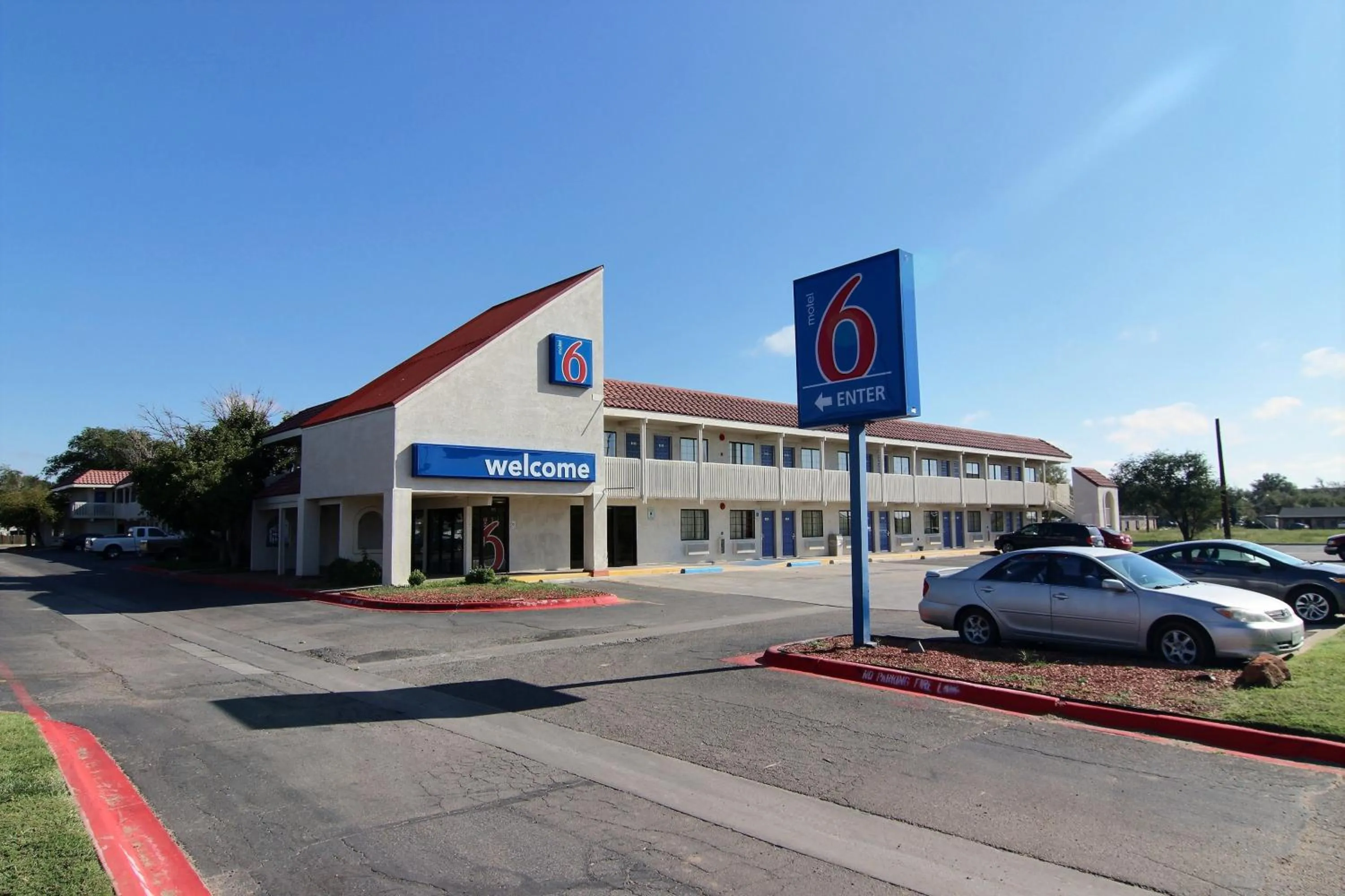 Facade/entrance in Motel 6-Amarillo, TX - Airport