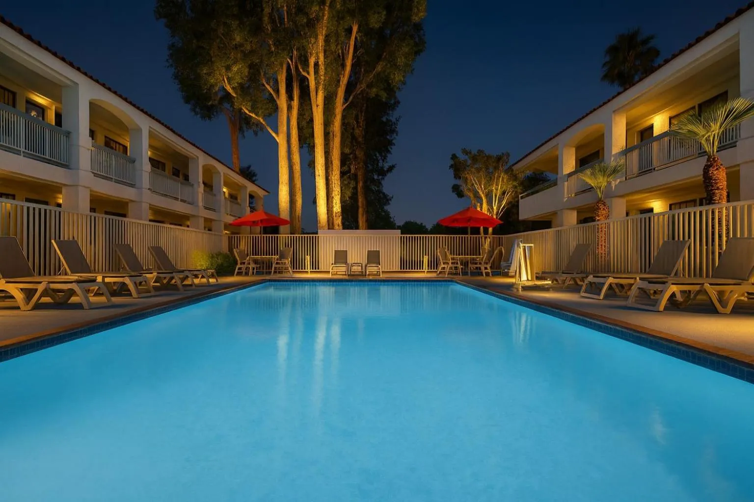 Pool view in Motel 6-Thousand Oaks, CA