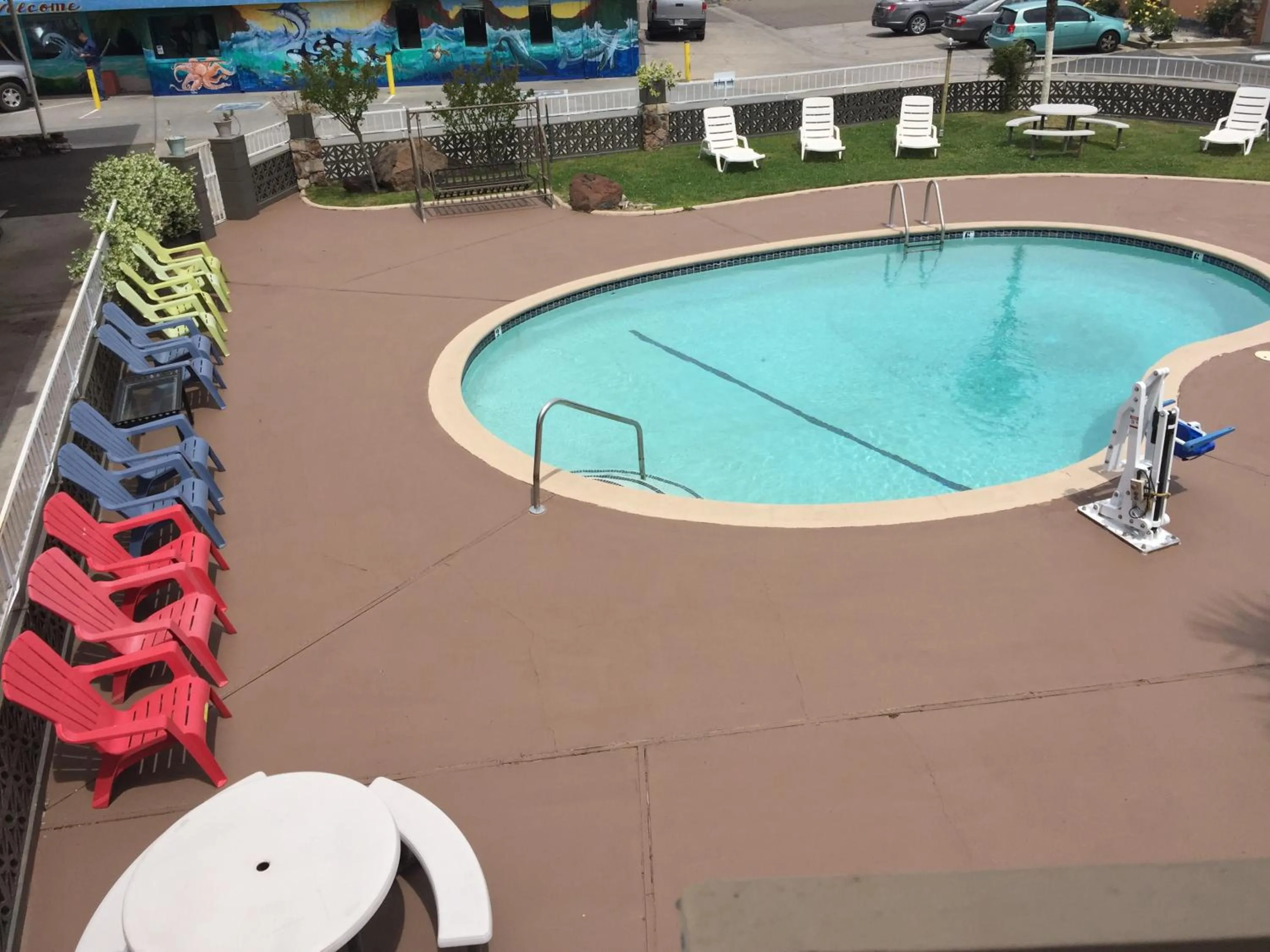 Pool View in Americas Best Value Inn Red Bluff