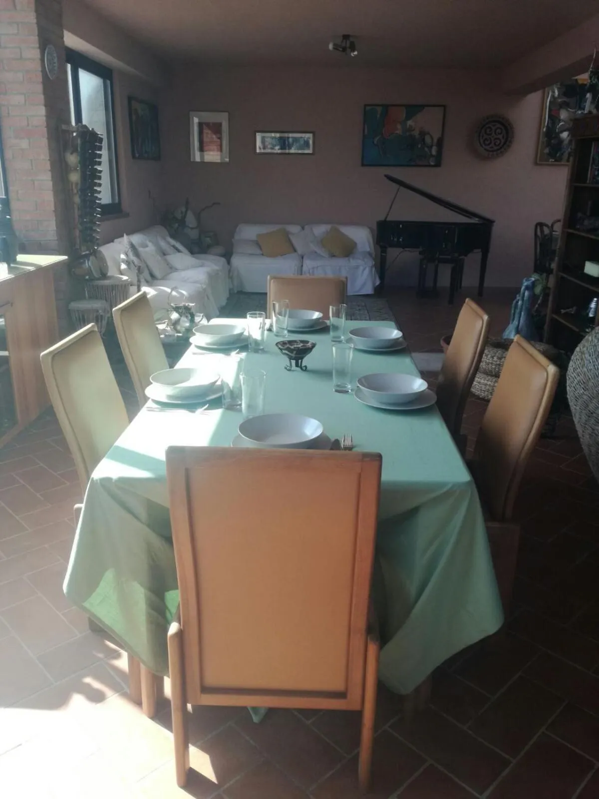 Dining area in Villa Grande