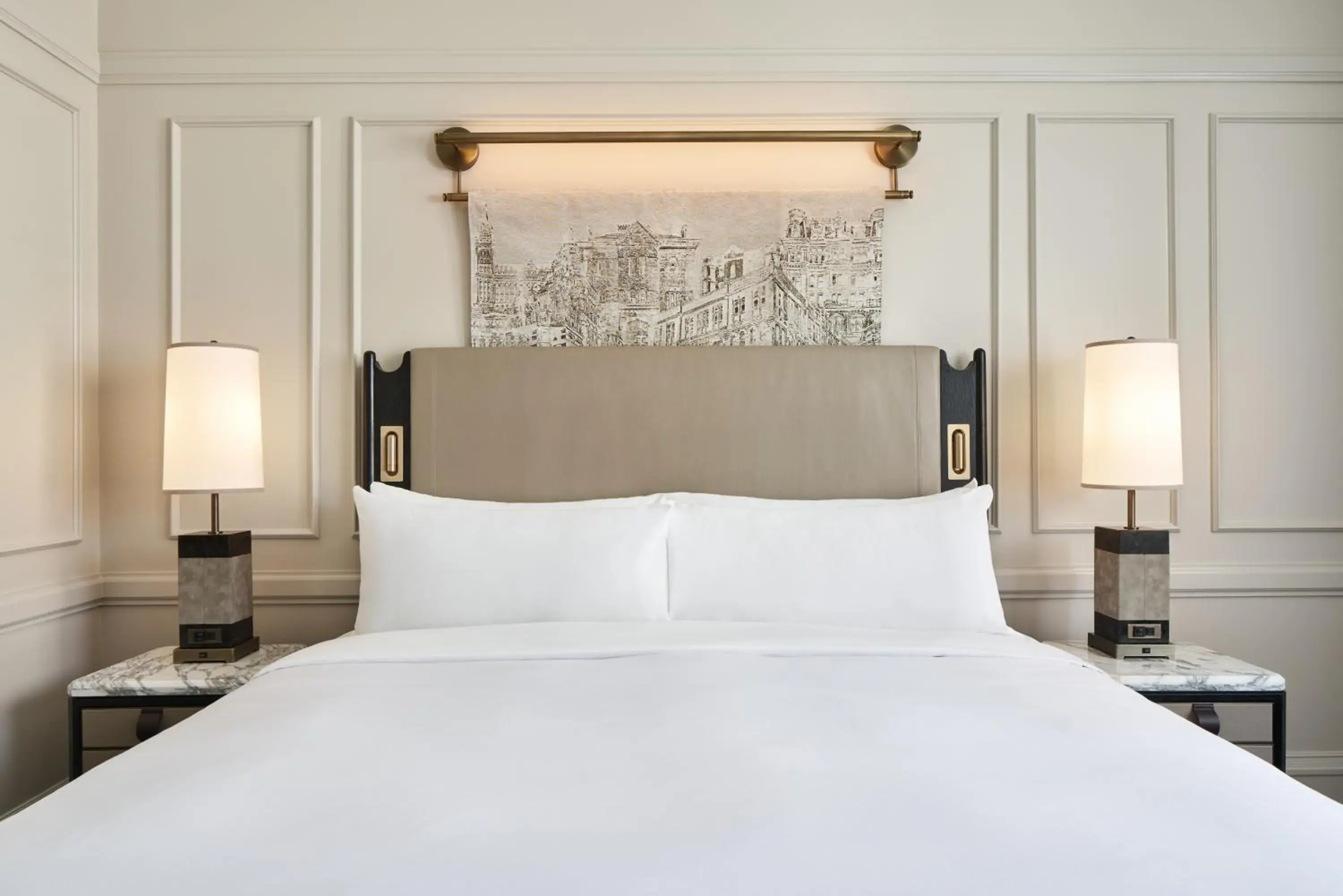 Bed in The Pfister Hotel Bed in The Pfister Hotel