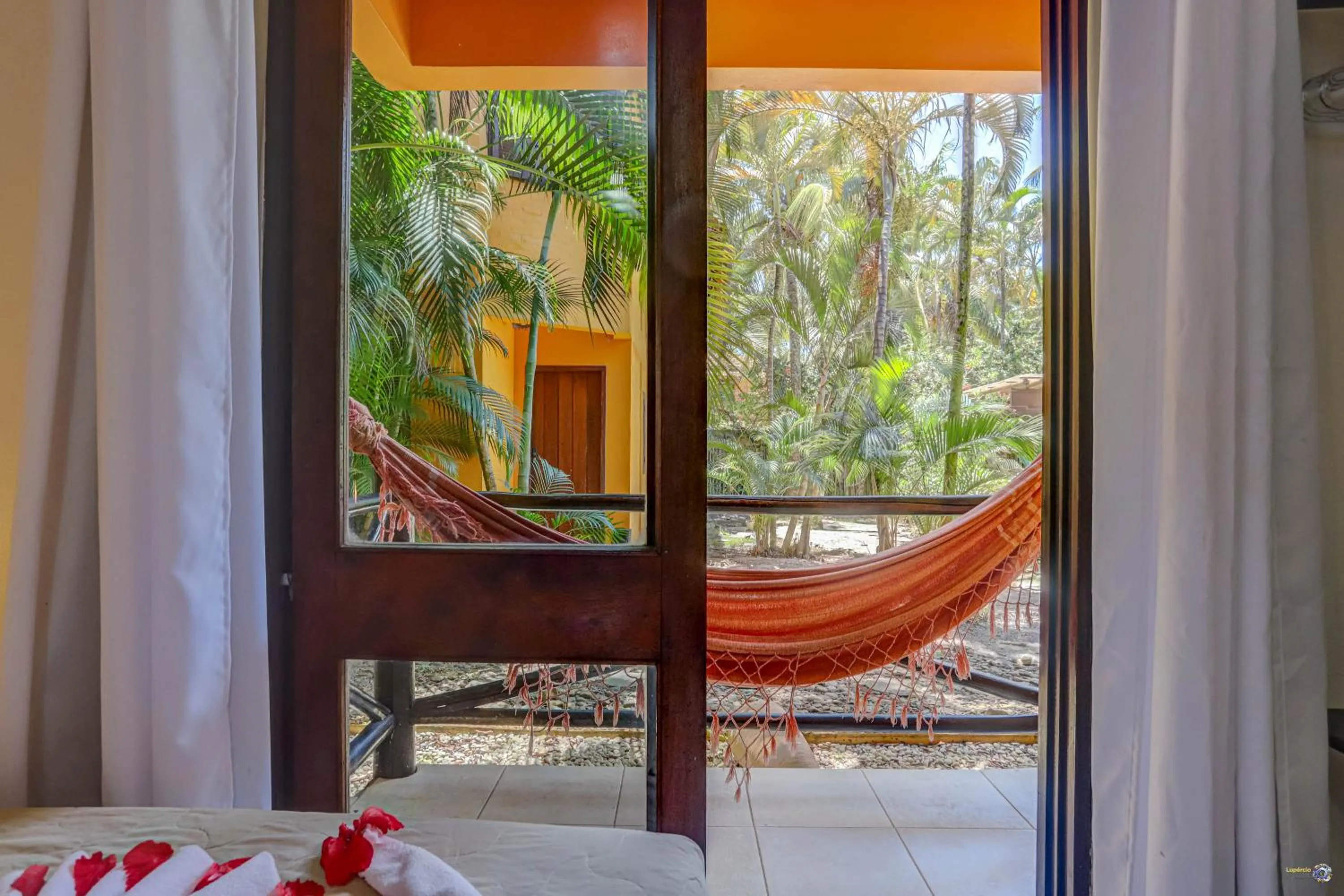 Patio, Bed in Pousada Villa N'kara