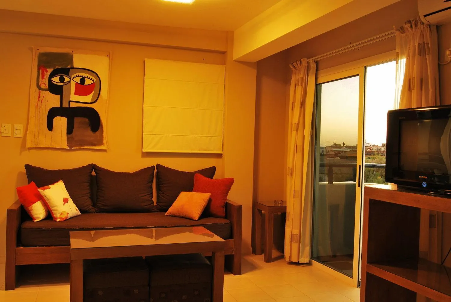 Living room in La Rozada Suites