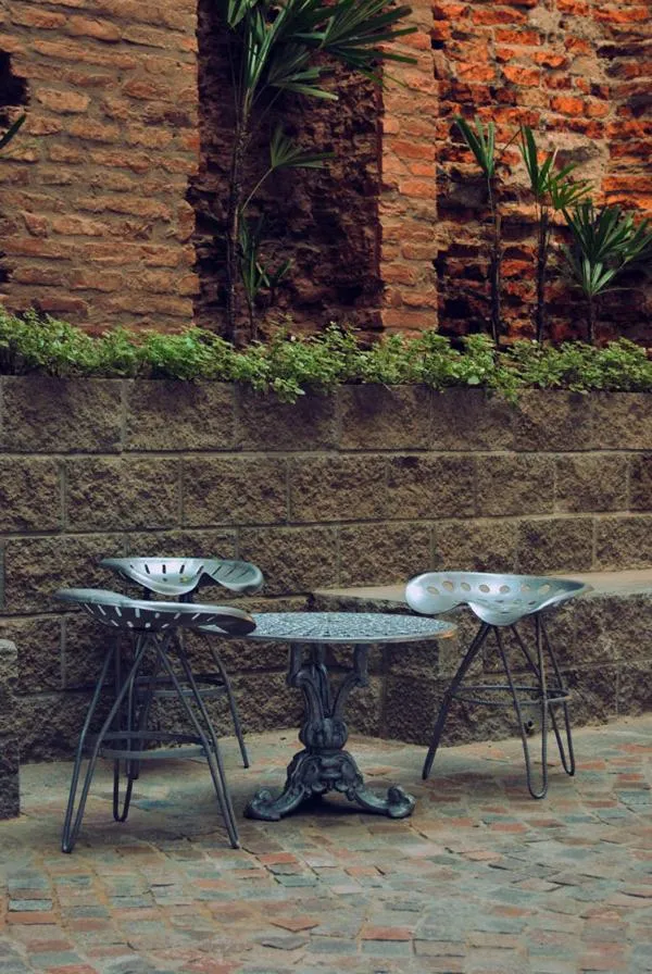 Patio in La Rozada Suites