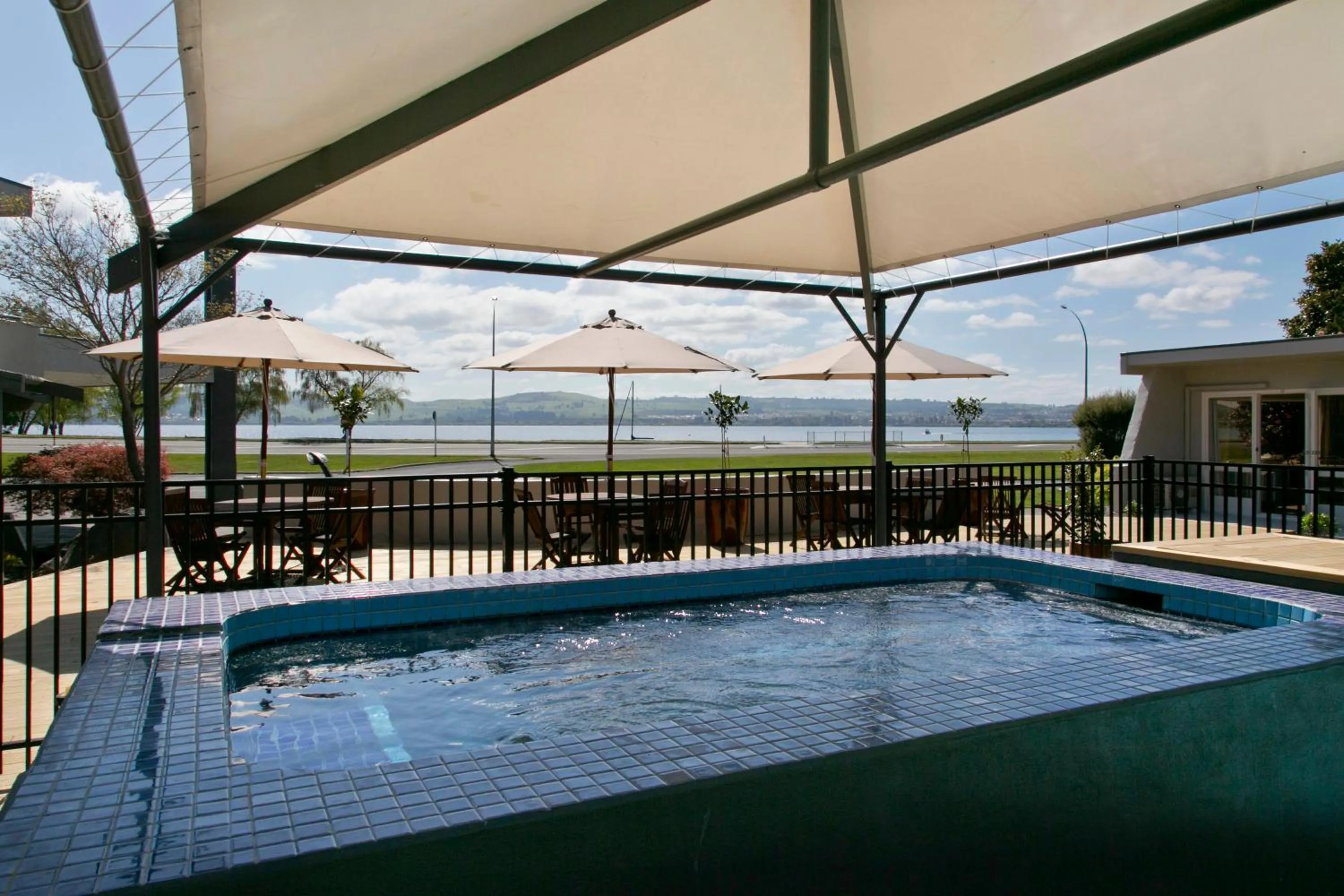 Hot Tub in Anchorage Resort Taupo NZ