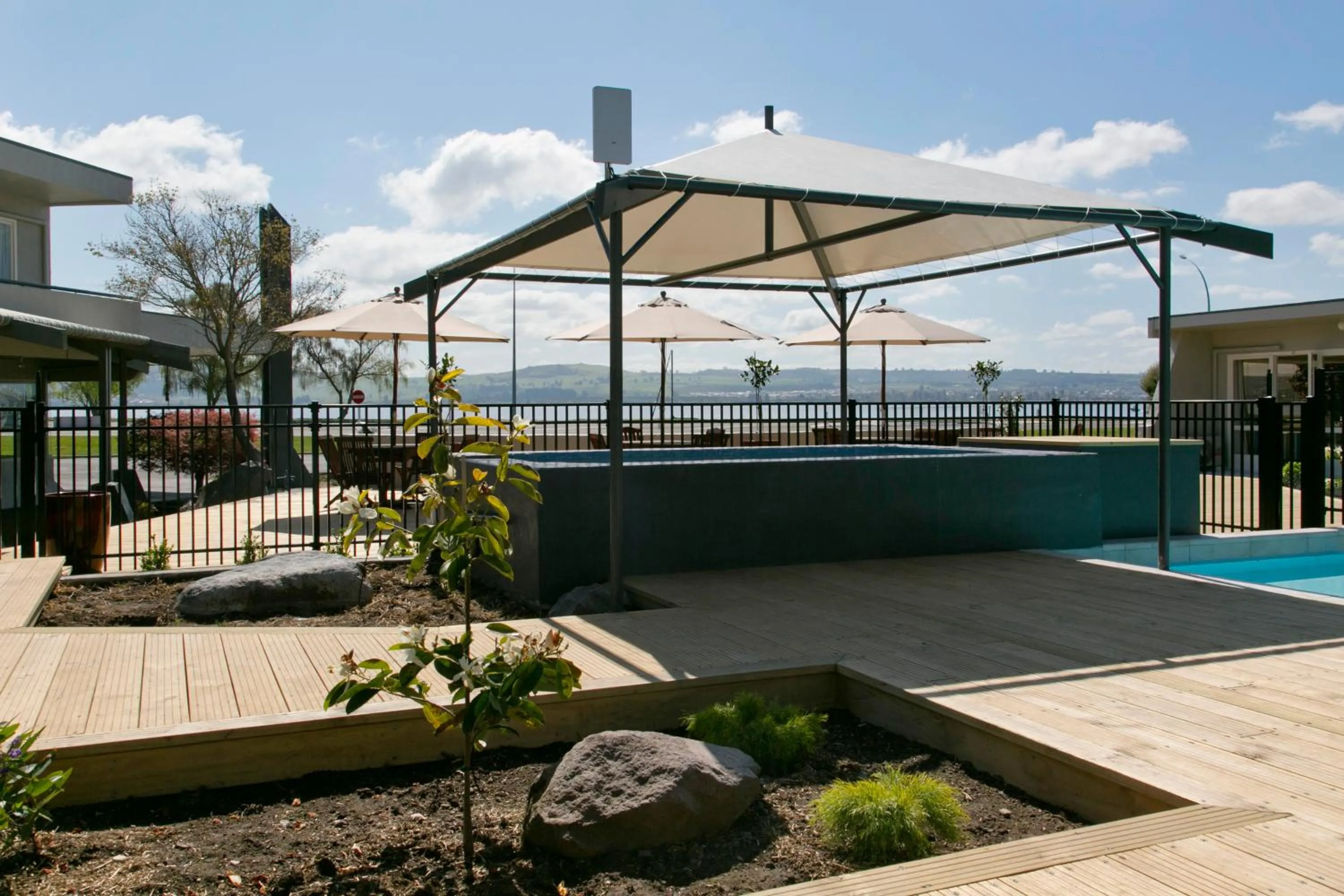 Hot Tub in Anchorage Resort Taupo NZ