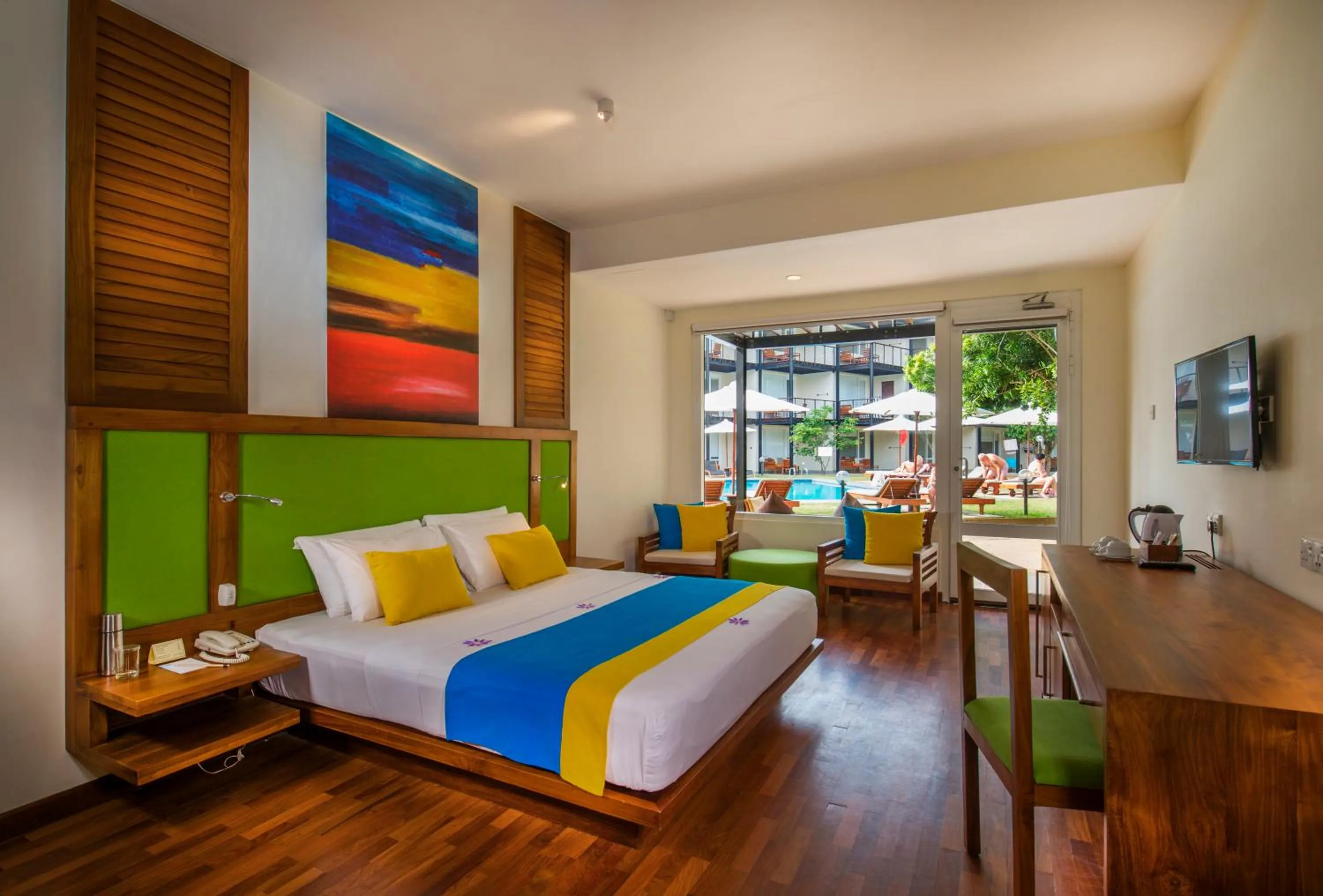 Bed in Mermaid Hotel & Club