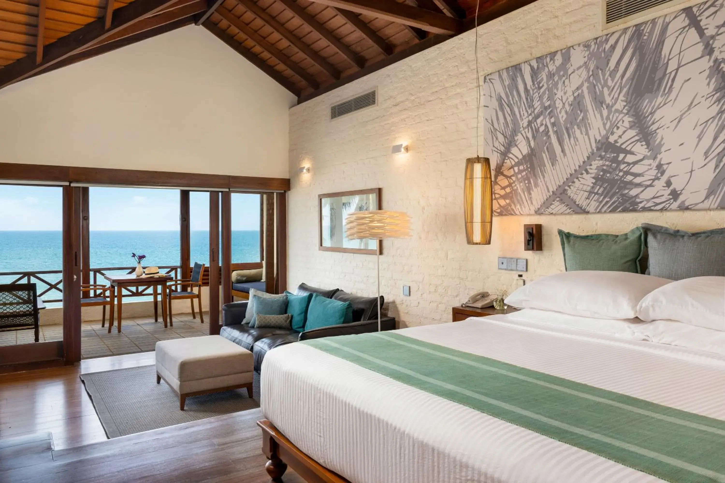Bed in Jetwing Saman Villas, A Luxury Reserve - Adults Only Bed in Jetwing Saman Villas, A Luxury Reserve - Adults Only