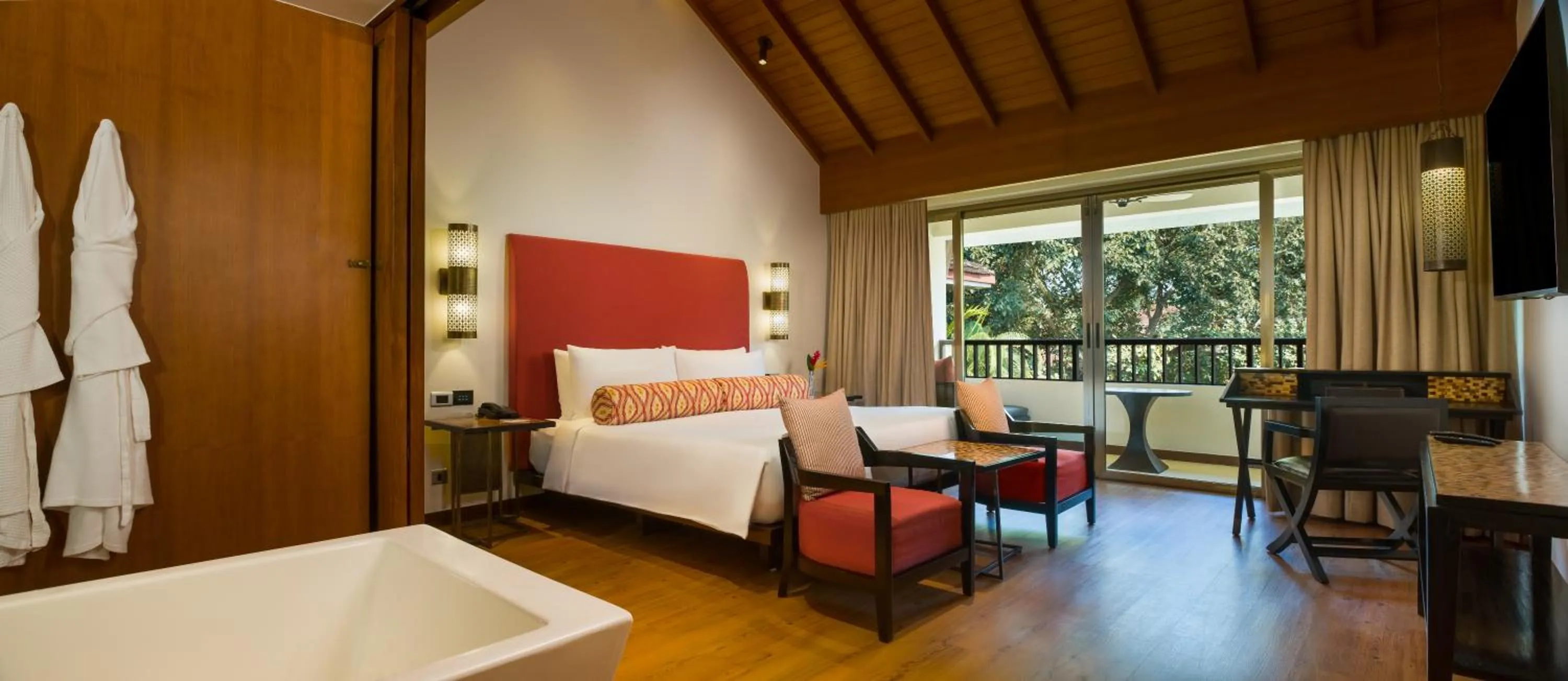 Bedroom, Bed in Alila Diwa Goa - A Hyatt Brand