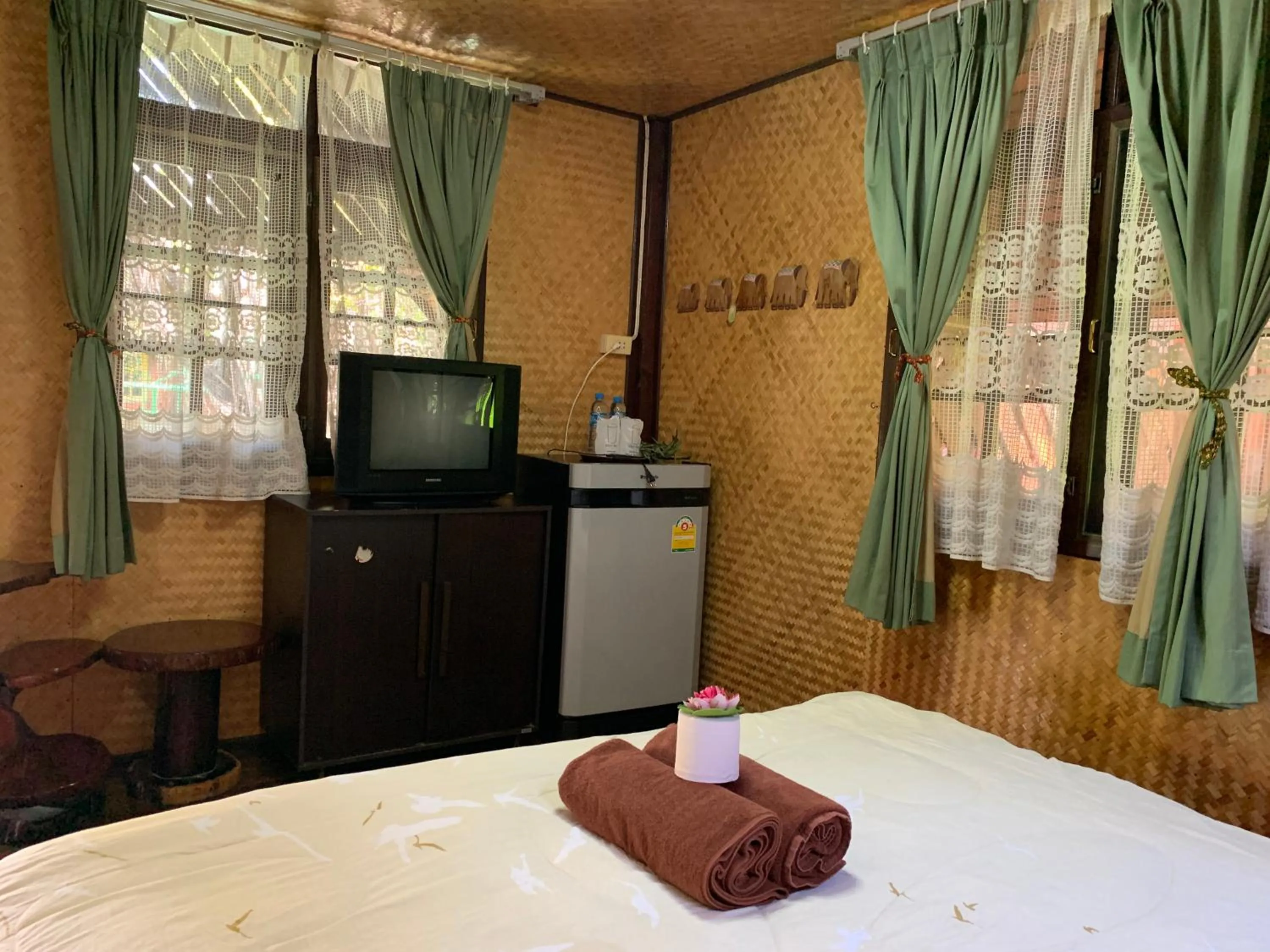 Bed in Sam's House Kanchanaburi