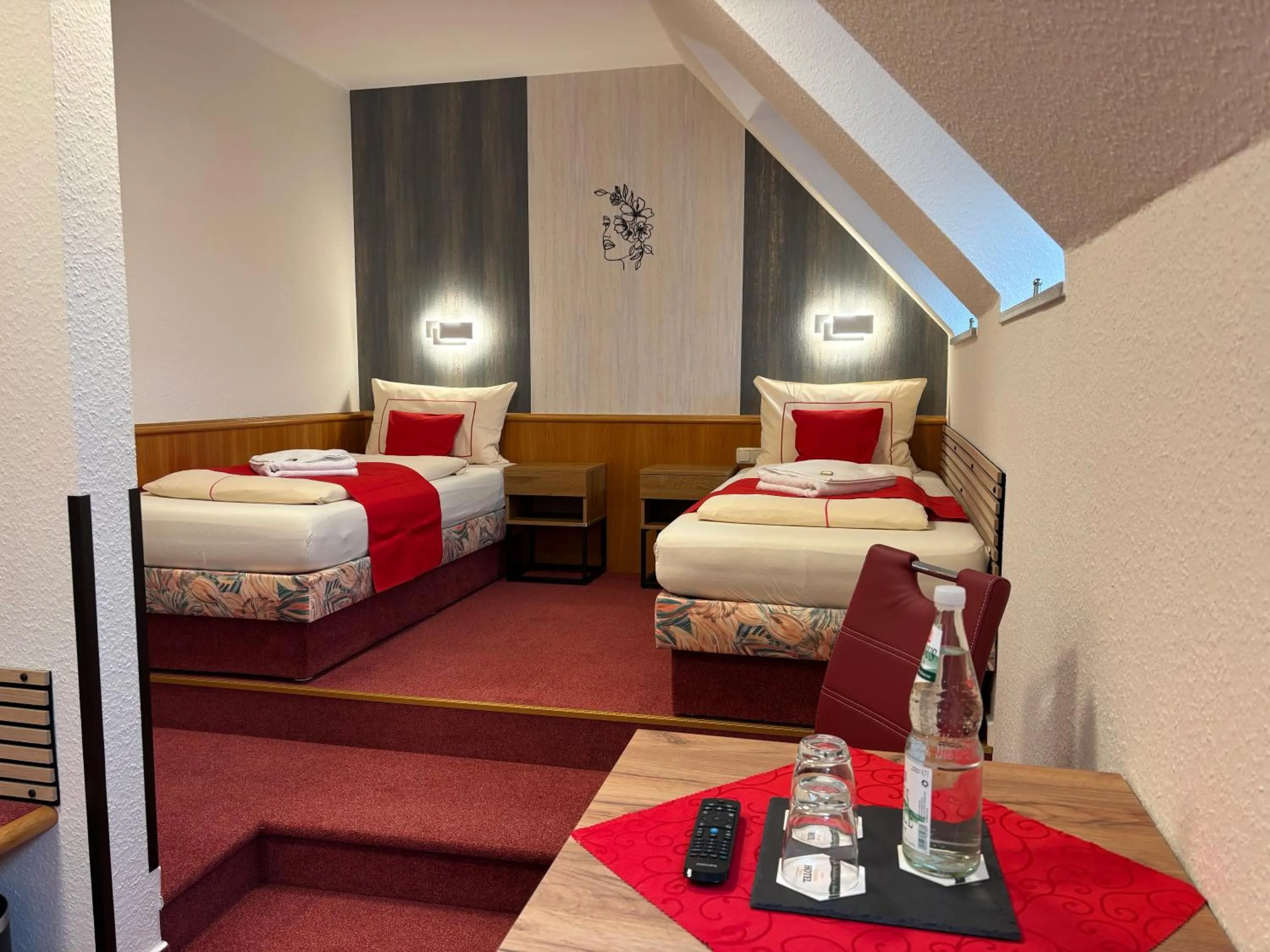 Bed in Ambiente Hotel Strehla