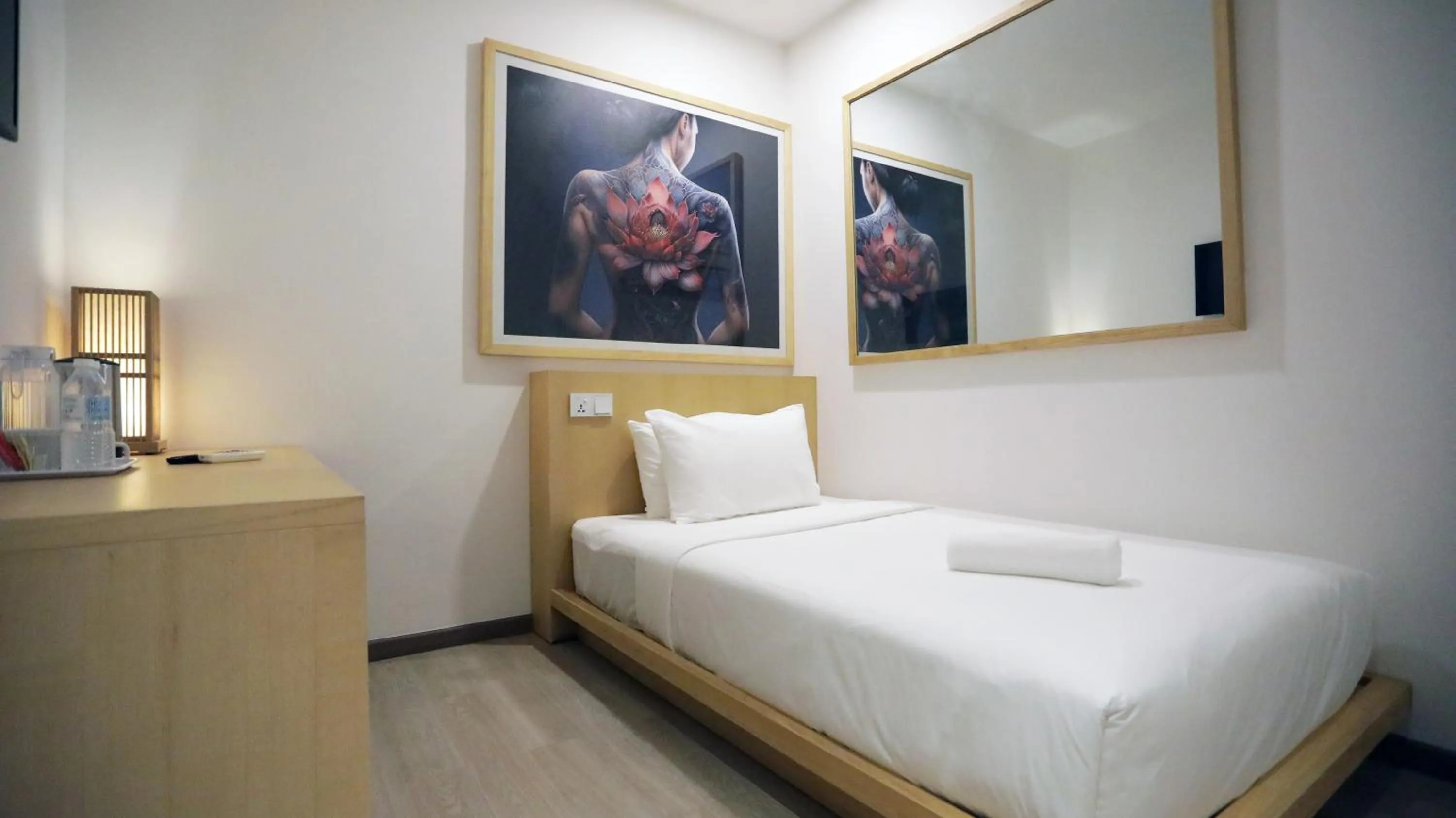 Bed in Vivids Hotel