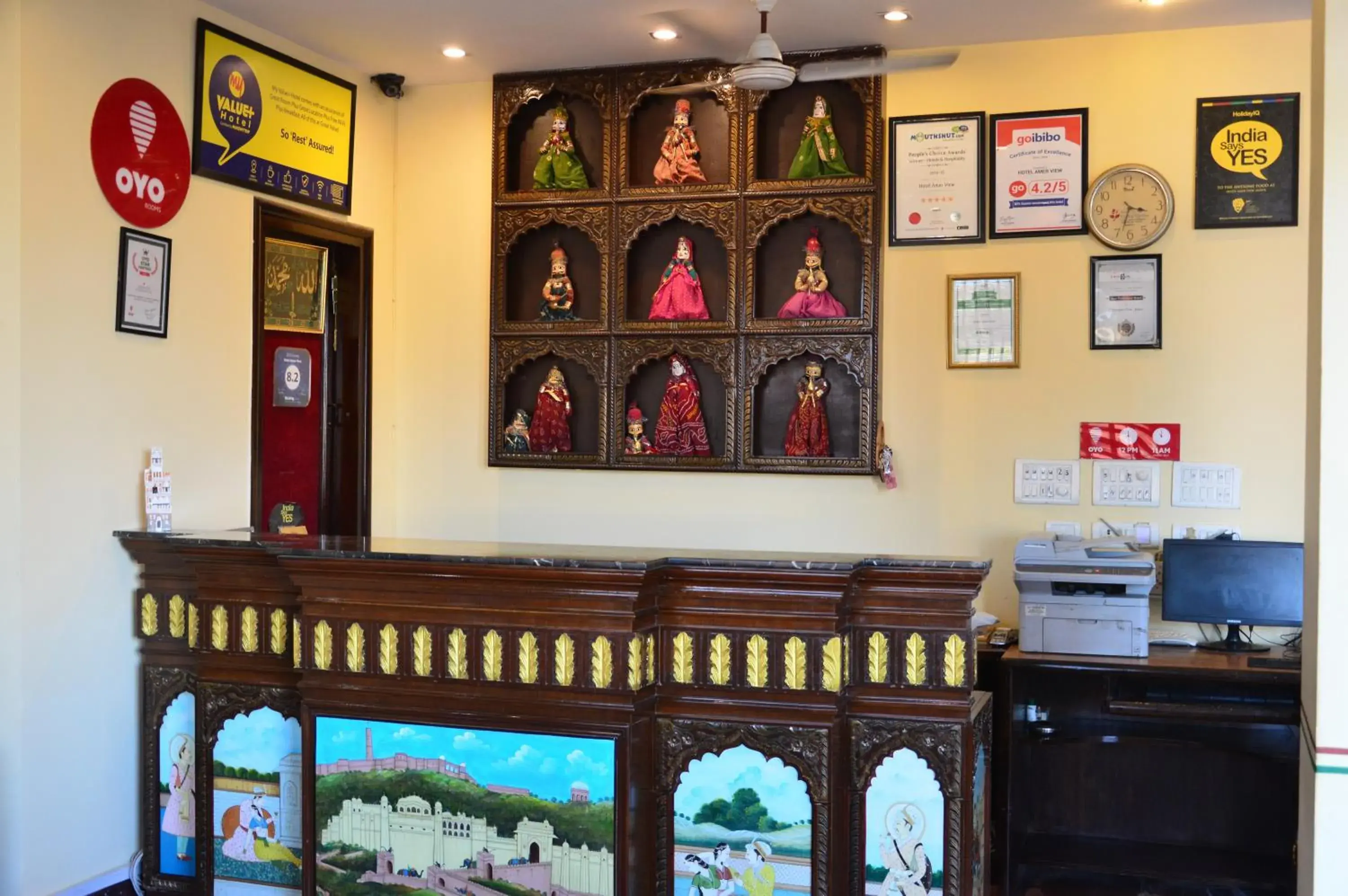 Lobby or reception in Hotel Amer View Lobby or reception in Hotel Amer View