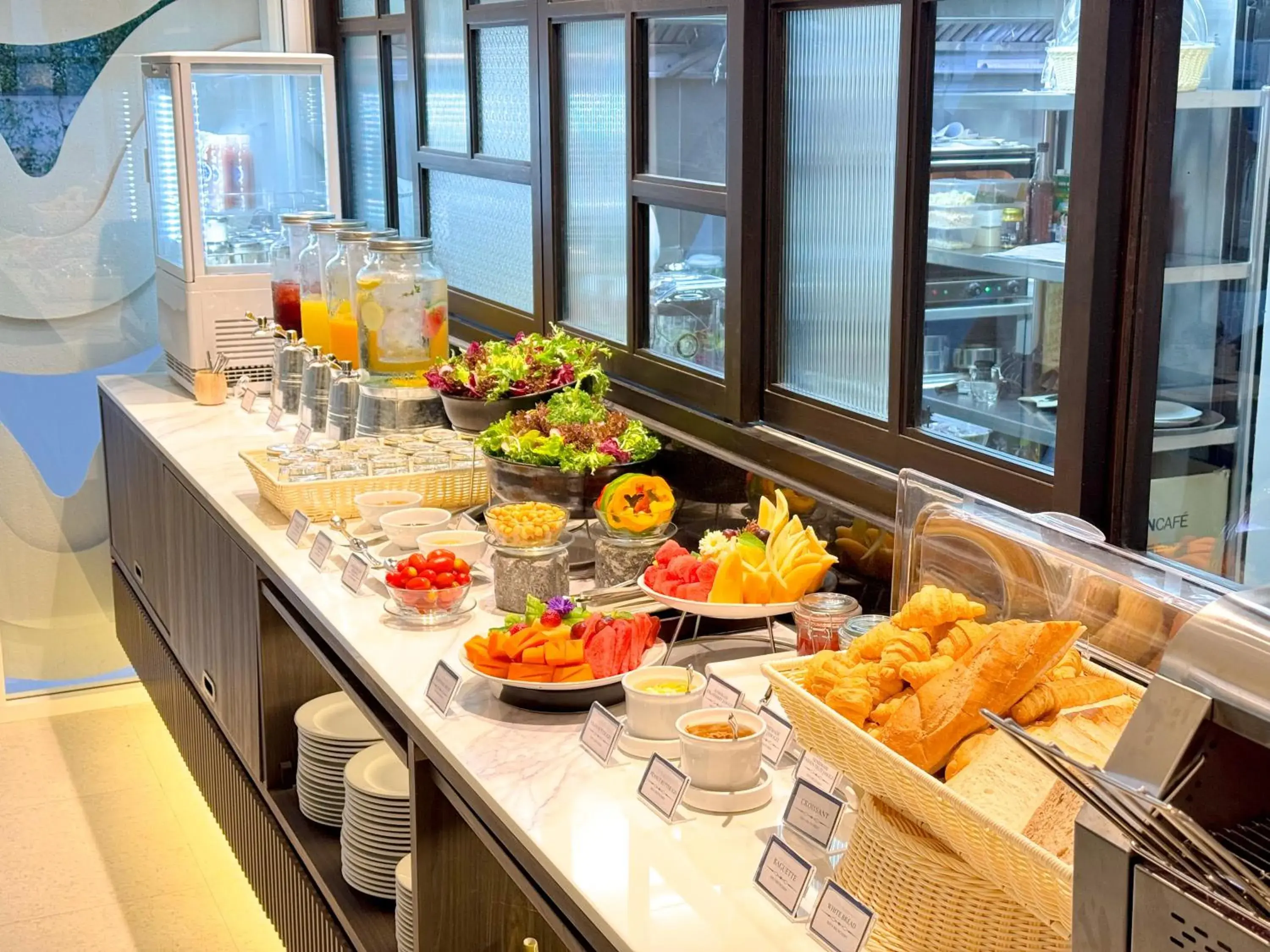 Buffet breakfast in Away Chiang Mai Thapae Resort A Vegan Retreat Buffet breakfast in Away Chiang Mai Thapae Resort A Vegan Retreat