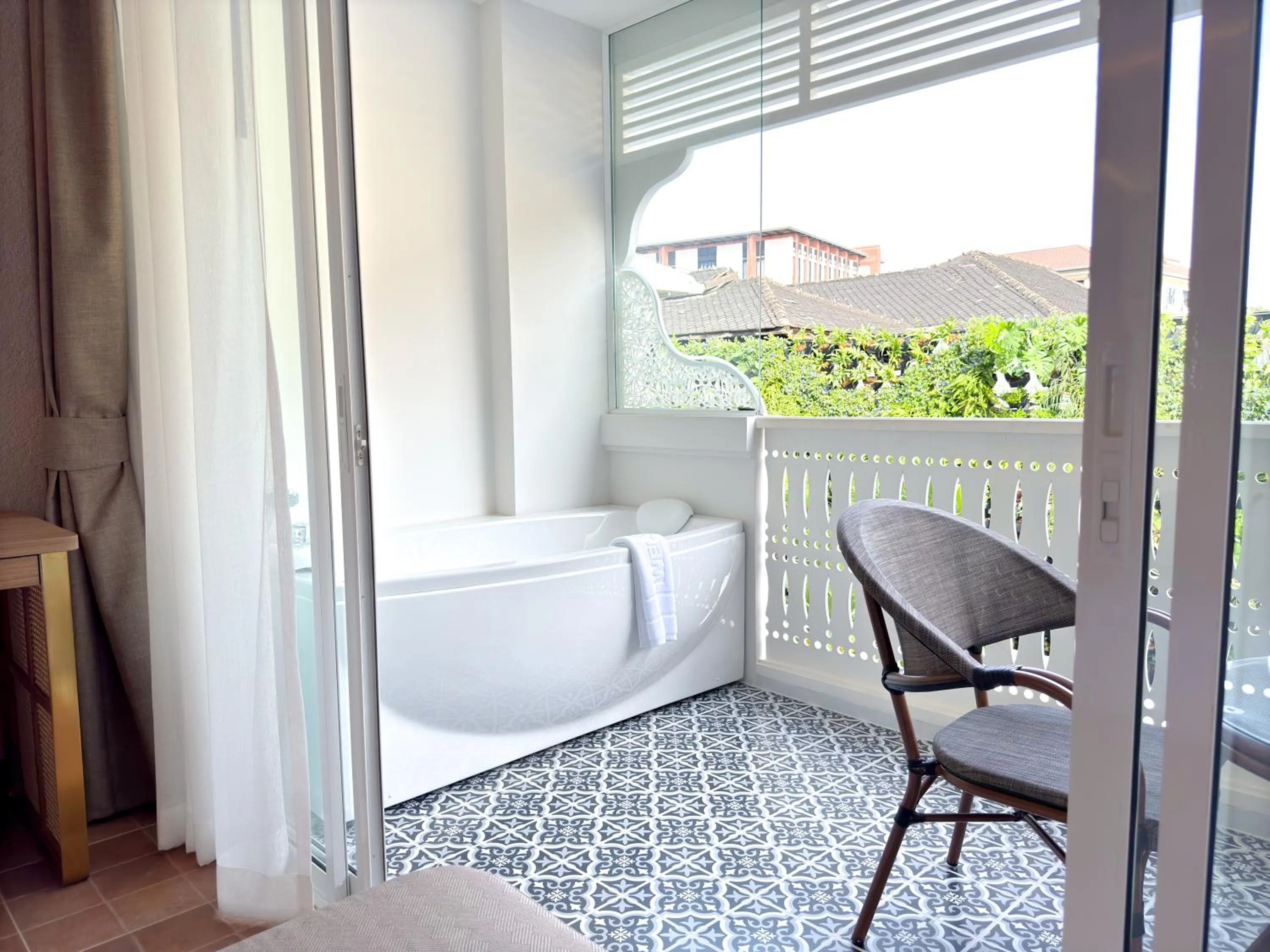 Balcony/Terrace in Away Chiang Mai Thapae Resort A Vegan Retreat