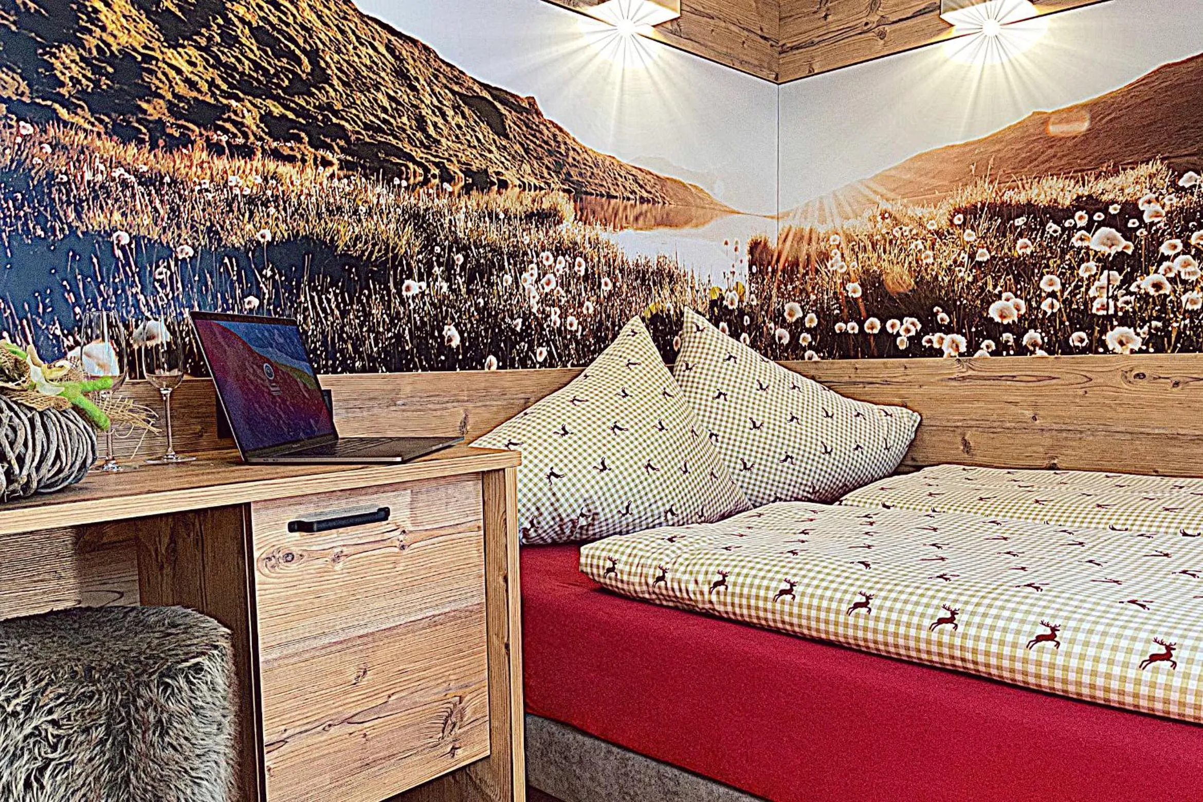 Bed in Pircher-Maes Apart & Stubaital