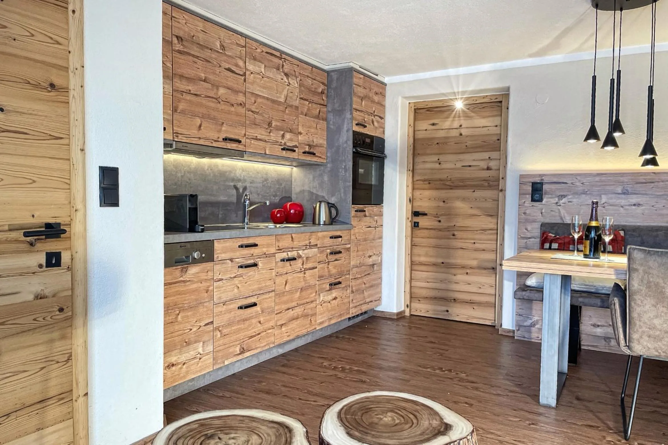 Kitchen or kitchenette in Pircher-Maes Apart & Stubaital