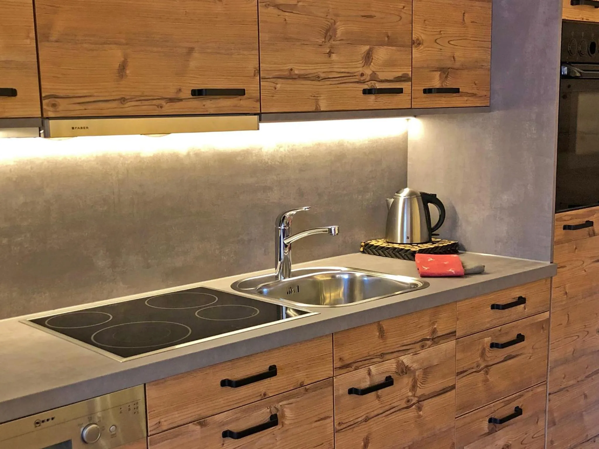 Kitchen or kitchenette in Pircher-Maes Apart & Stubaital