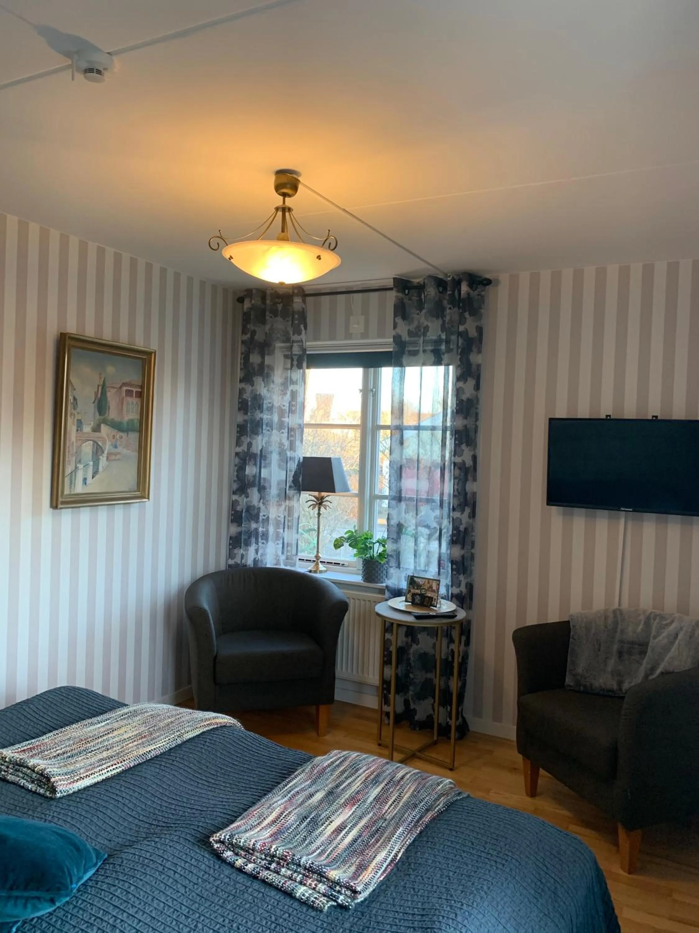 Bed in Nya Pallas Hotel