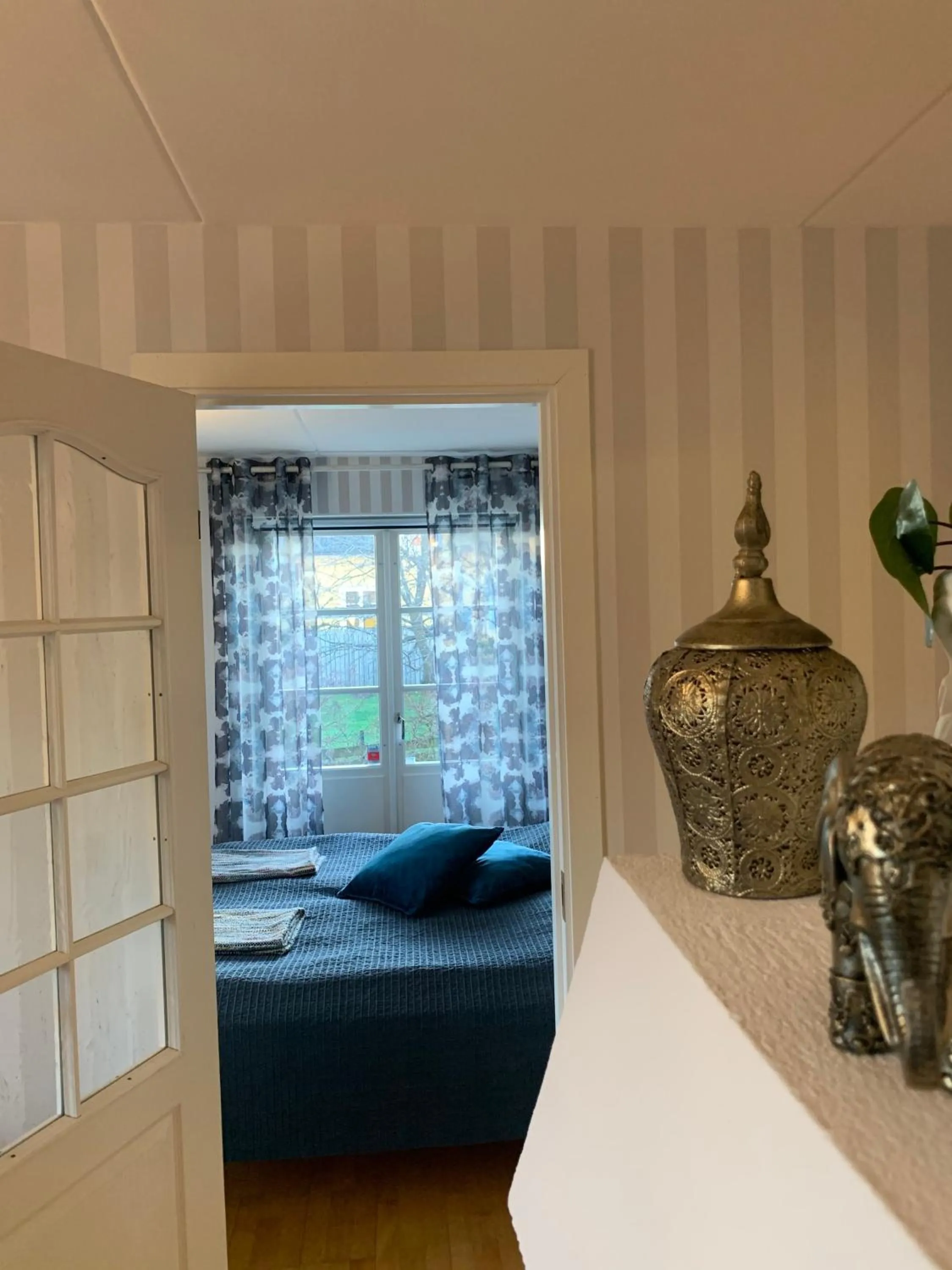 Bed in Nya Pallas Hotel