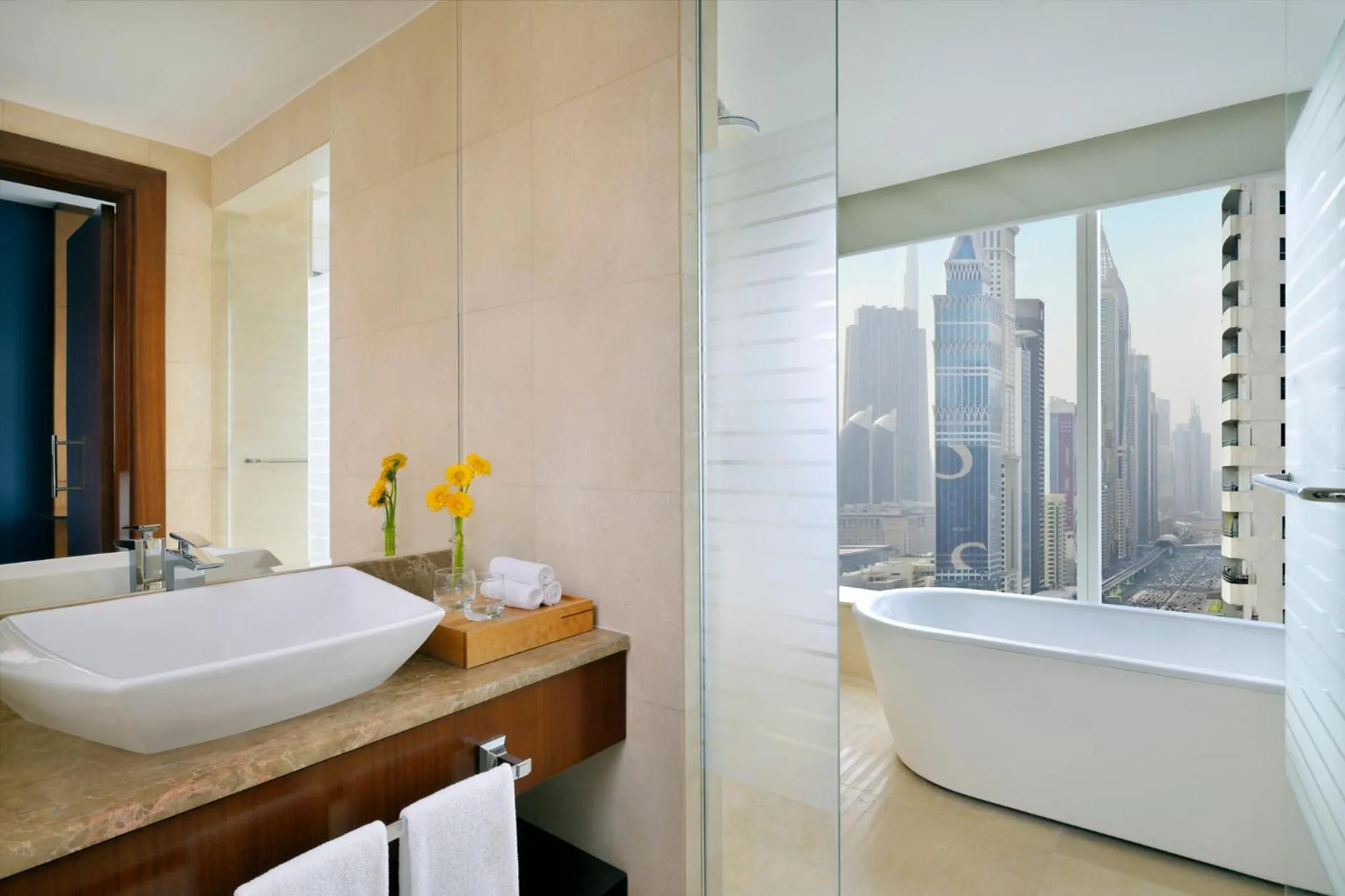 Bathroom in voco Dubai by IHG