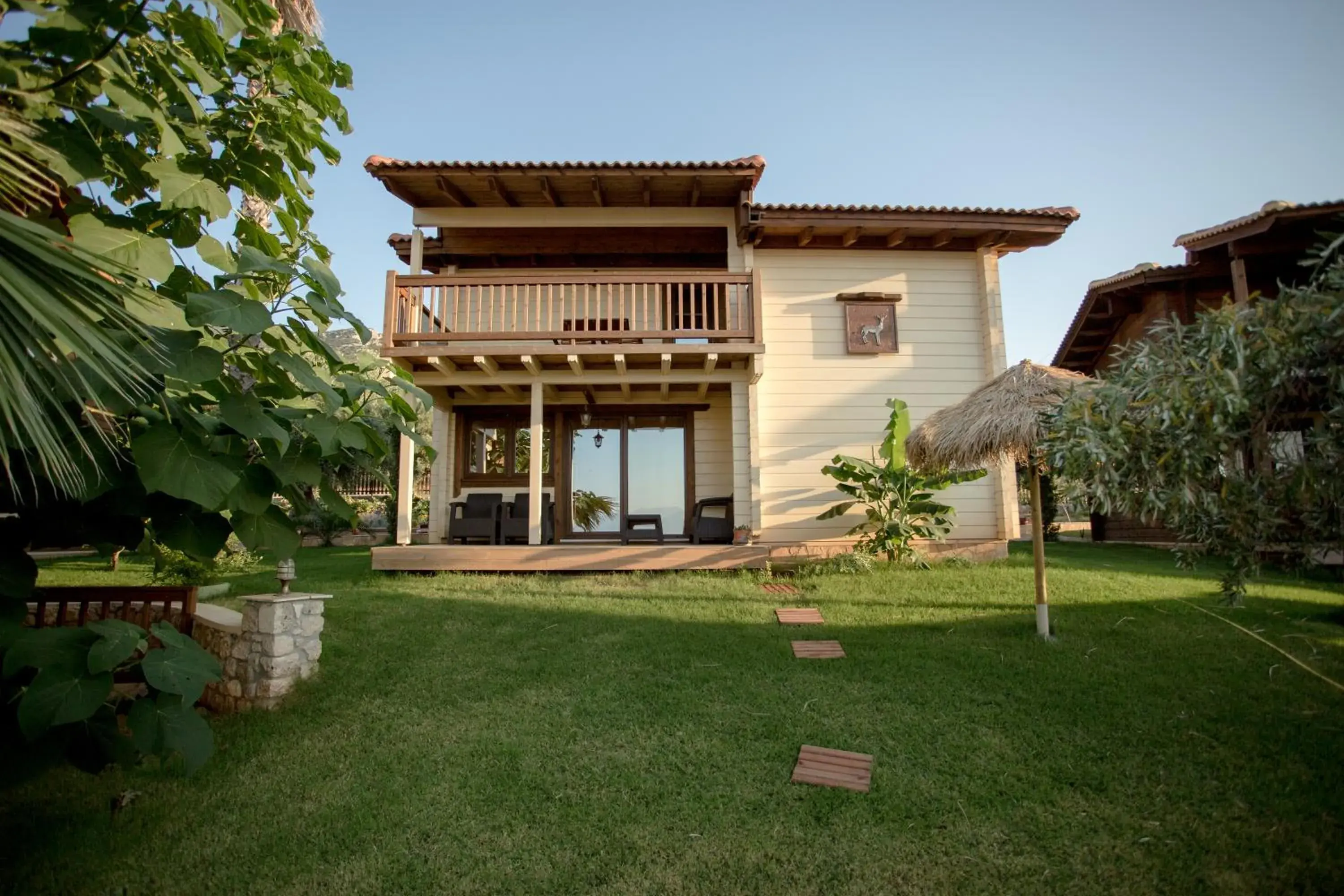 The Farmwood Cottage - 2 Bedroom Villa with Sauna & Shared Pool in Anthidon Nature Estate & Farm The Farmwood Cottage - 2 Bedroom Villa with Sauna & Shared Pool in Anthidon Nature Estate & Farm