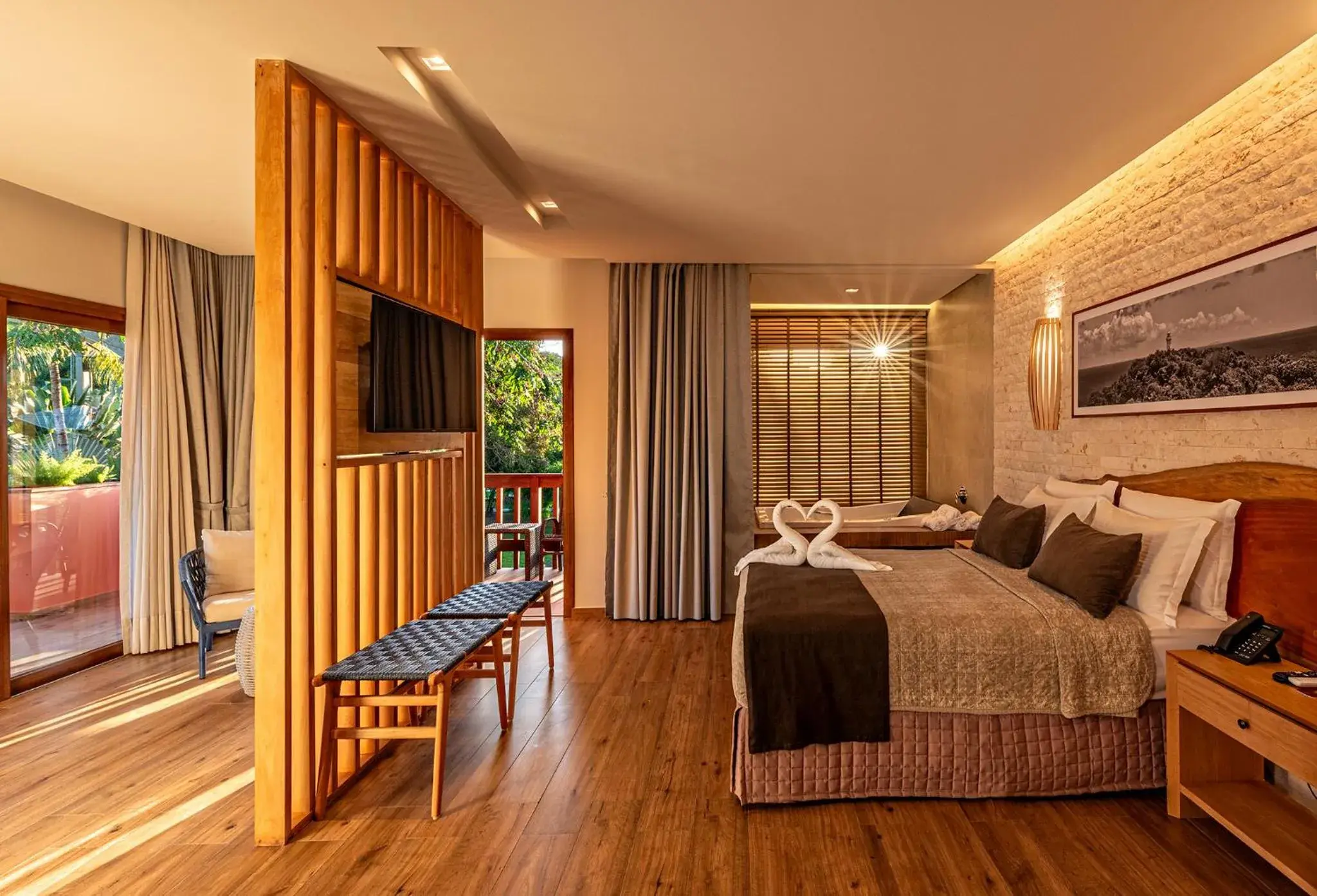 Double Room with Balcony and Spa Bath in Village Paraíso Tropical Double Room with Balcony and Spa Bath in Village Paraíso Tropical