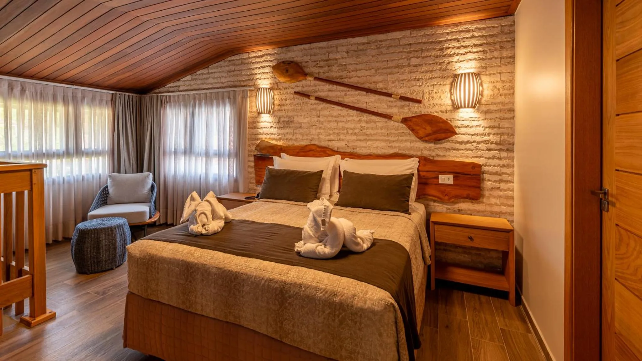 Seating area, Bed in Village Paraíso Tropical