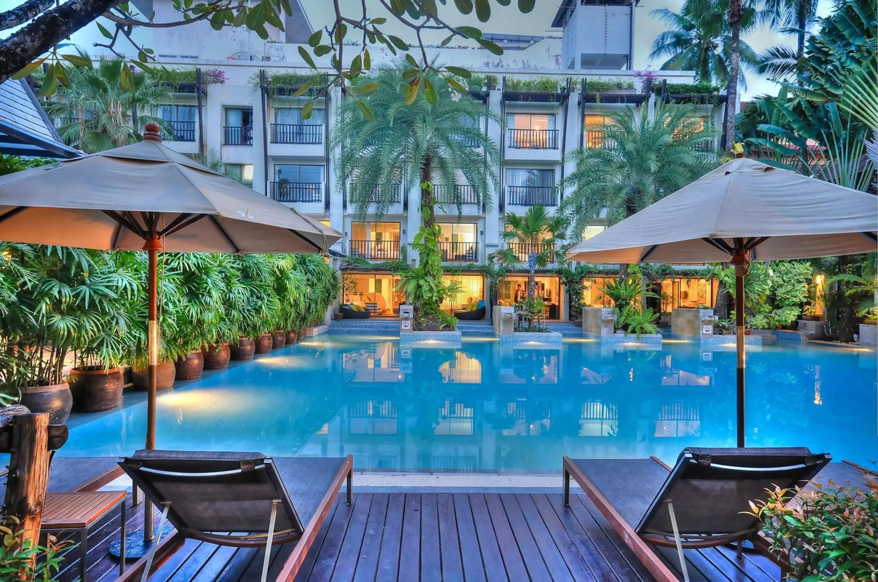 Pool view in Burasari Phuket Resort & Spa Pool view in Burasari Phuket Resort & Spa