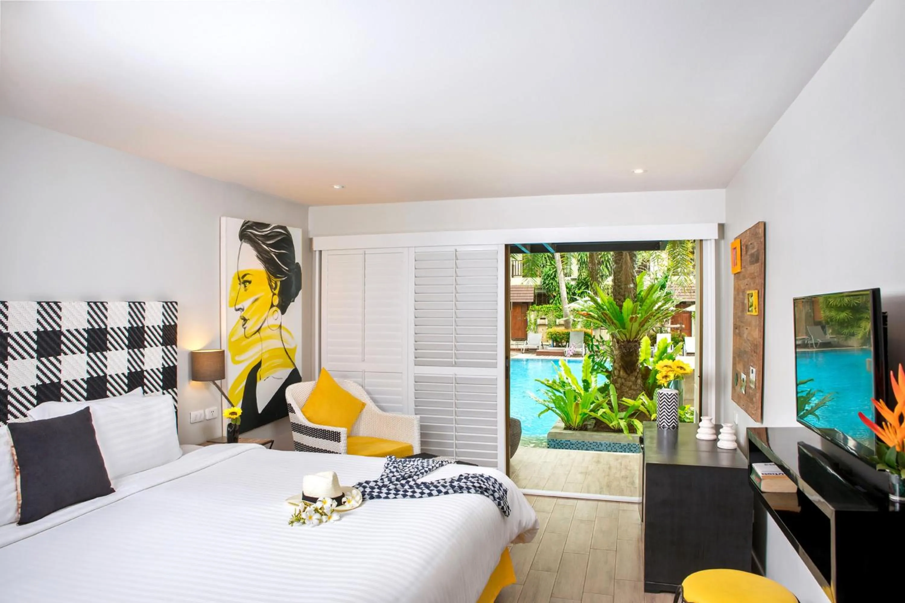 View (from property/room), Bed in Burasari Phuket Resort & Spa