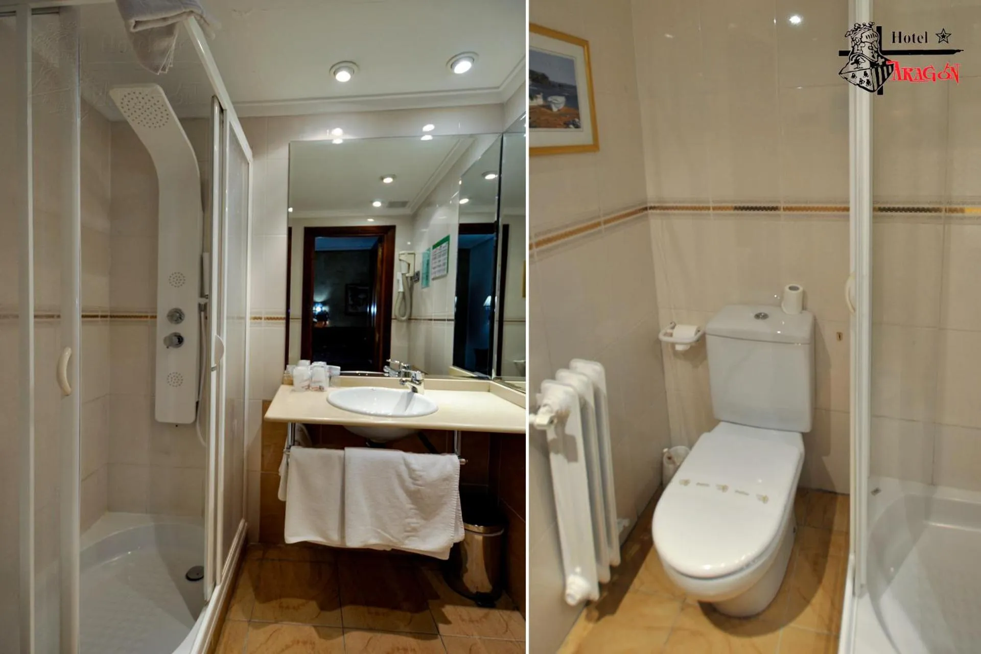 Bathroom in Hotel Aragón