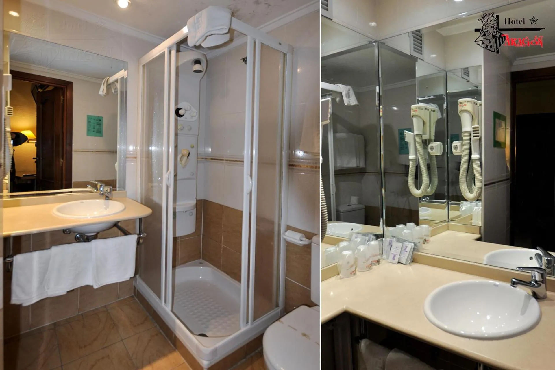 Bed in Hotel Aragón