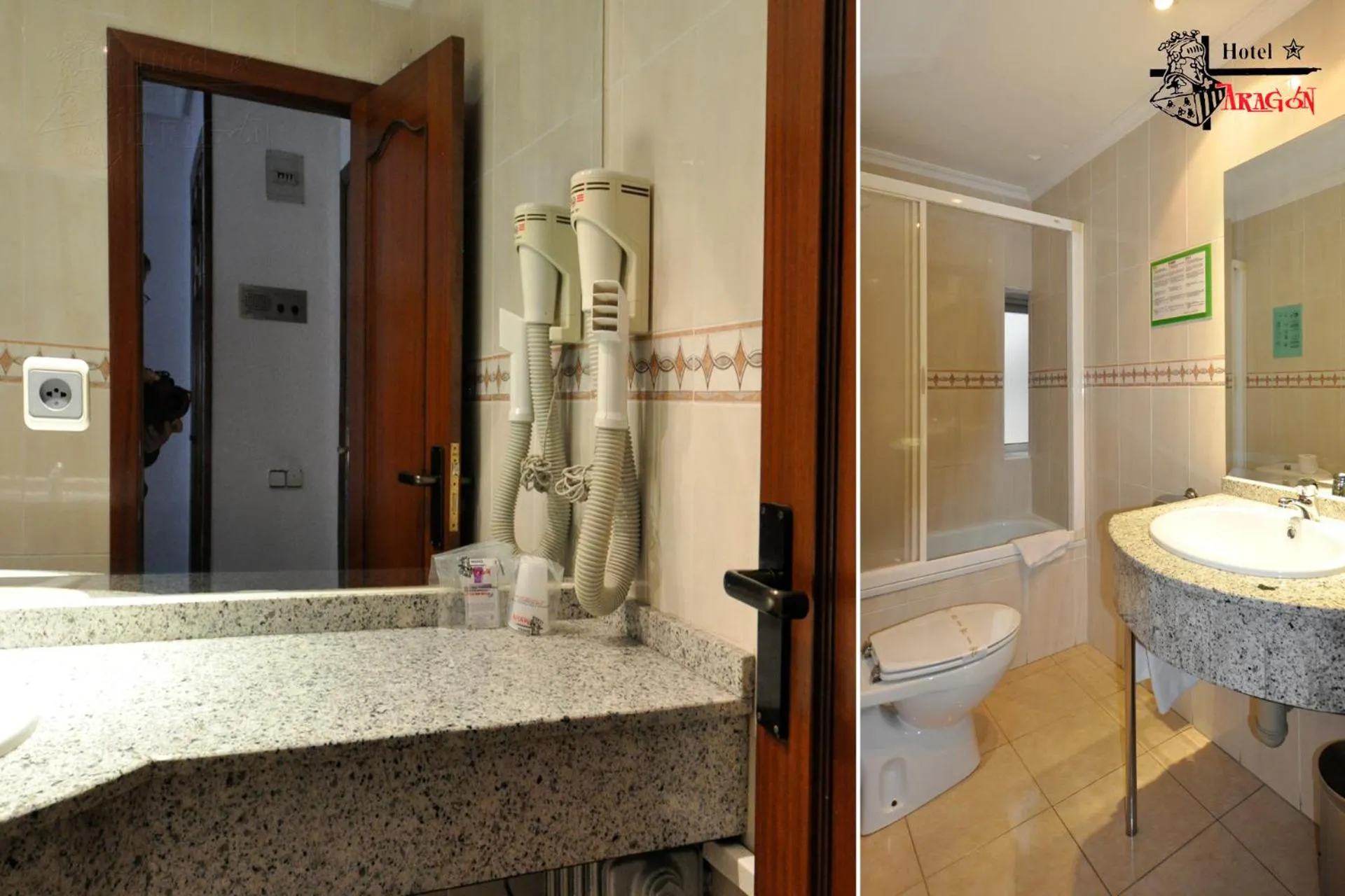 Bathroom in Hotel Aragón
