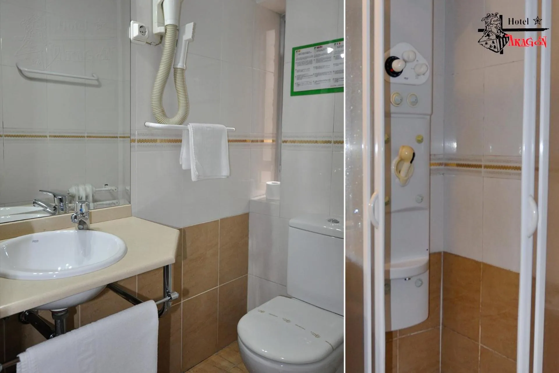 Bathroom in Hotel Aragón
