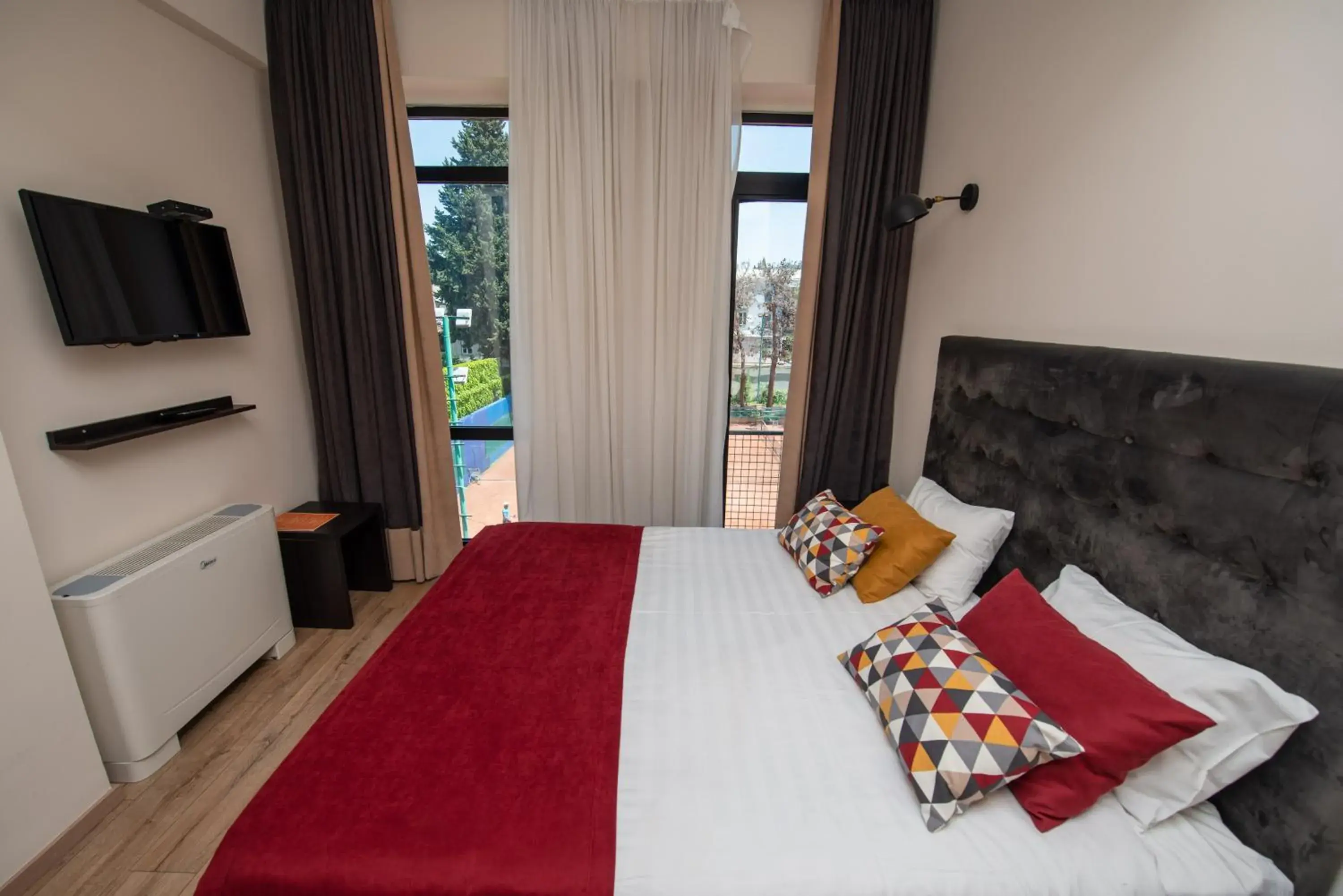 Decorative detail, Bed in L.M Club Hotel Decorative detail, Bed in L.M Club Hotel