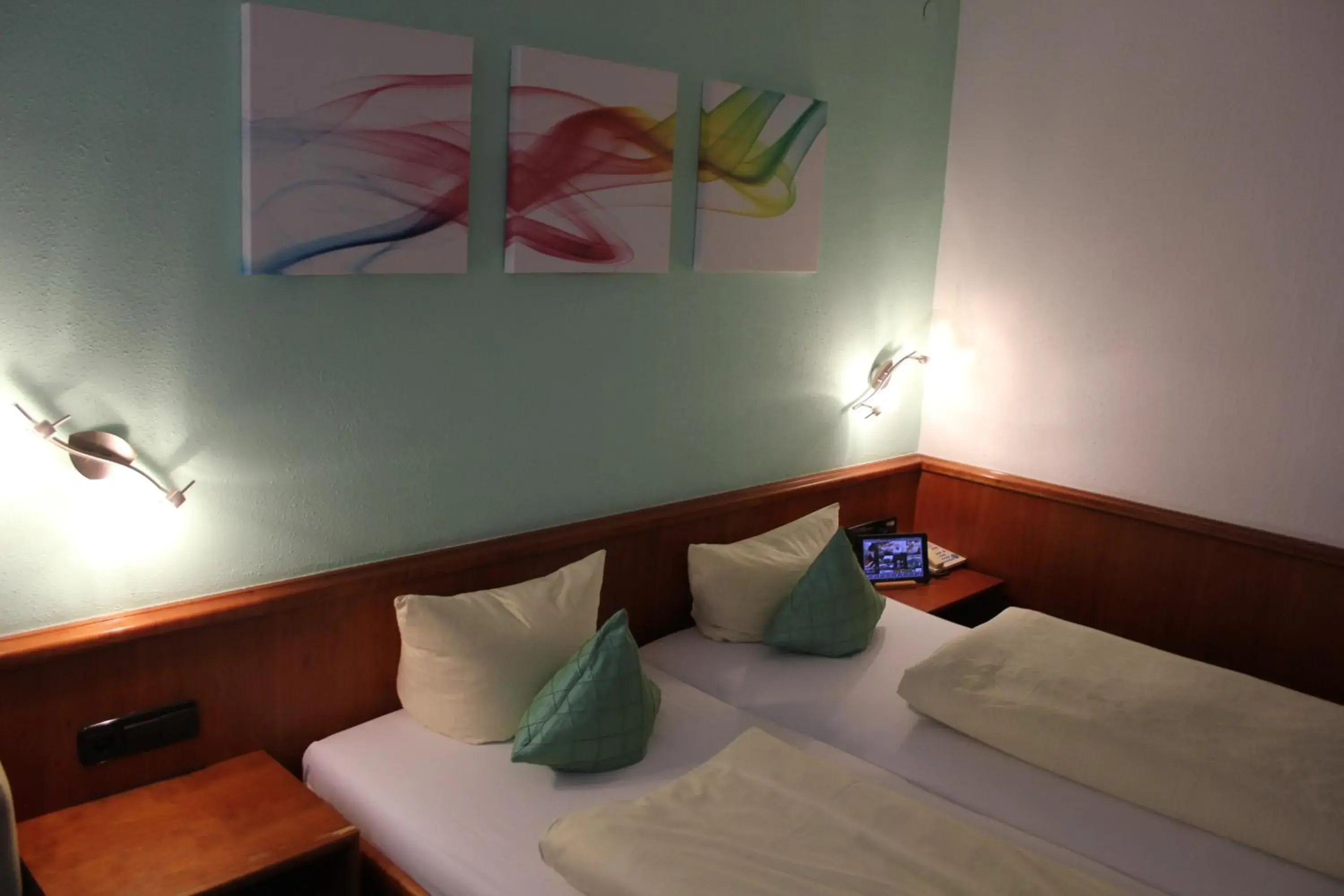 Bed in Hotel Lamm Bed in Hotel Lamm