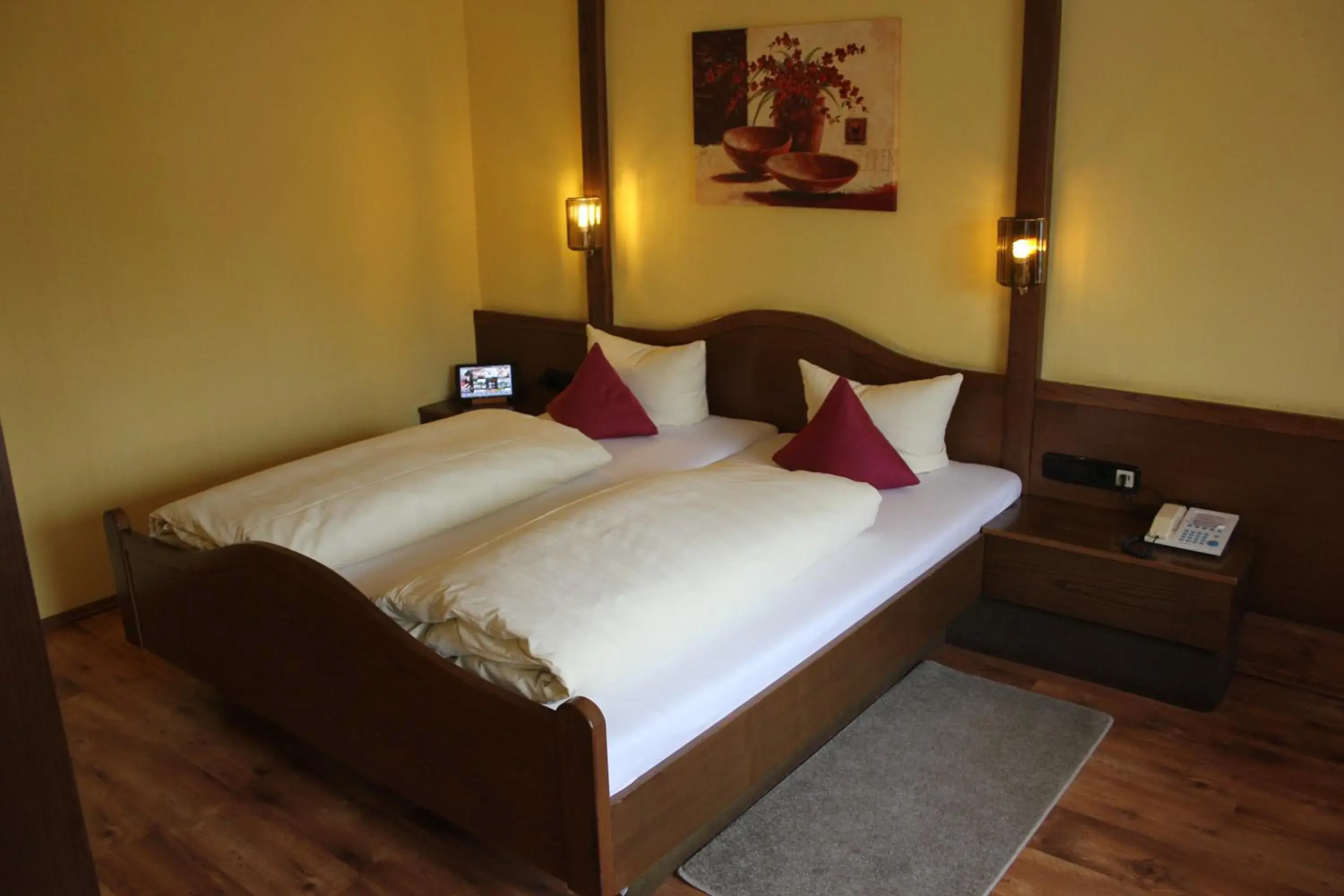 Bed in Hotel Lamm Bed in Hotel Lamm