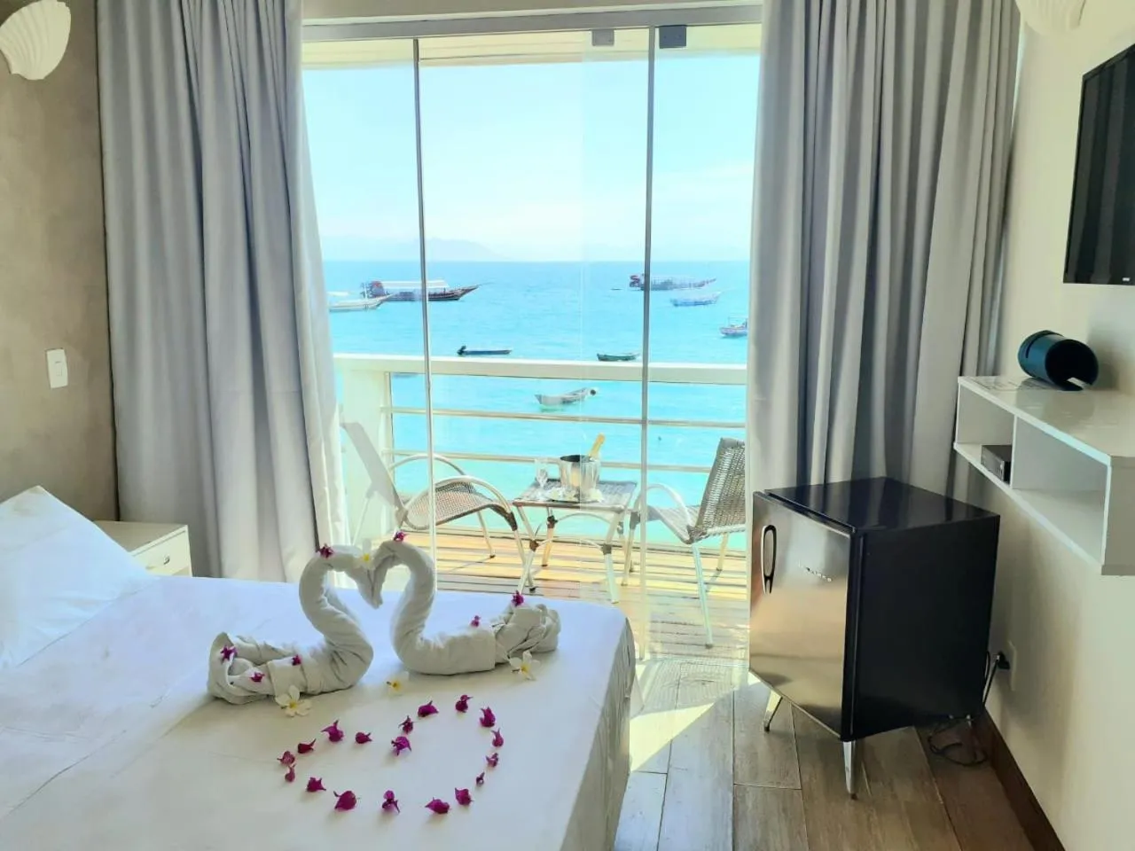 Sea view, Bed in Bamboo Búzios Hostel