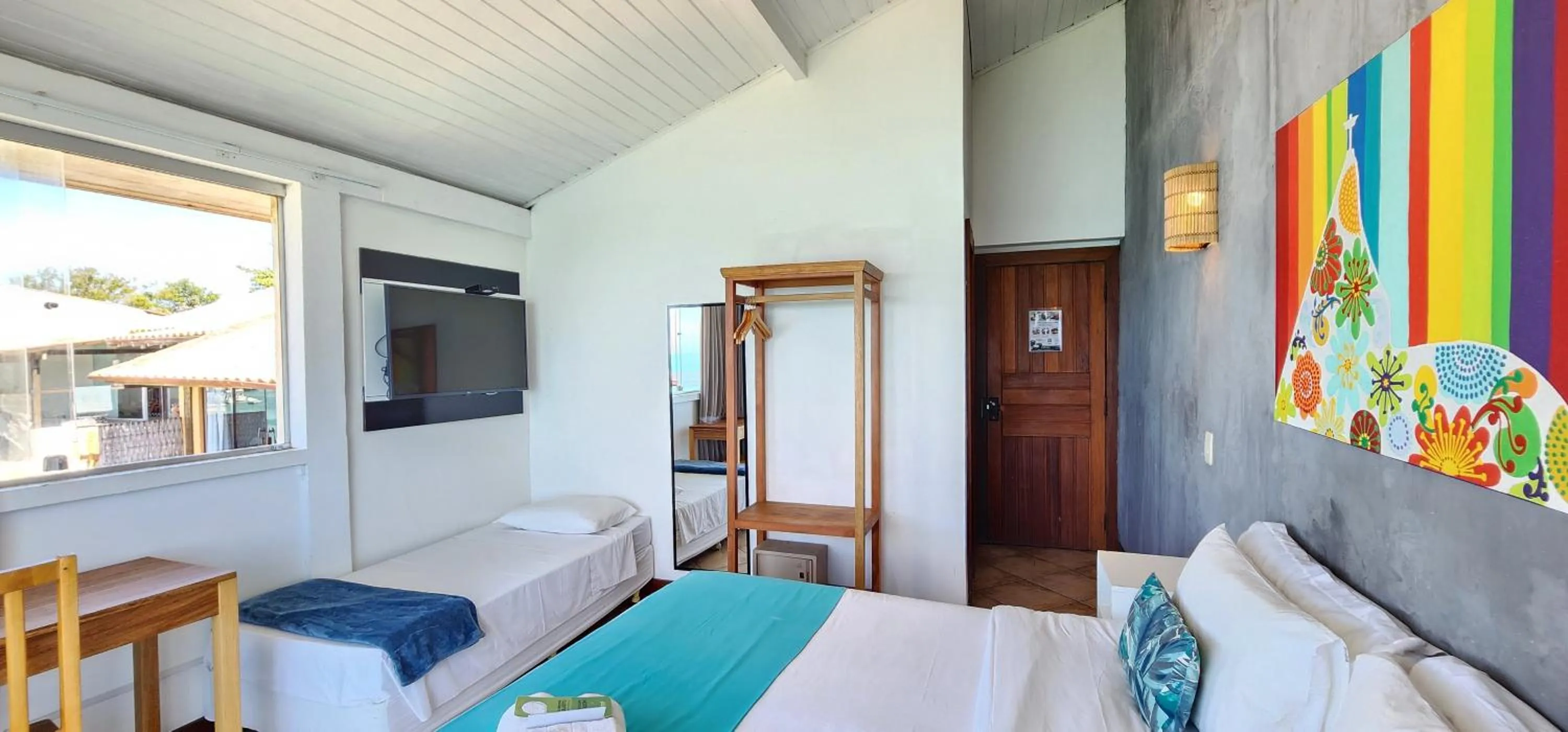 Bed in Bamboo Búzios Hostel