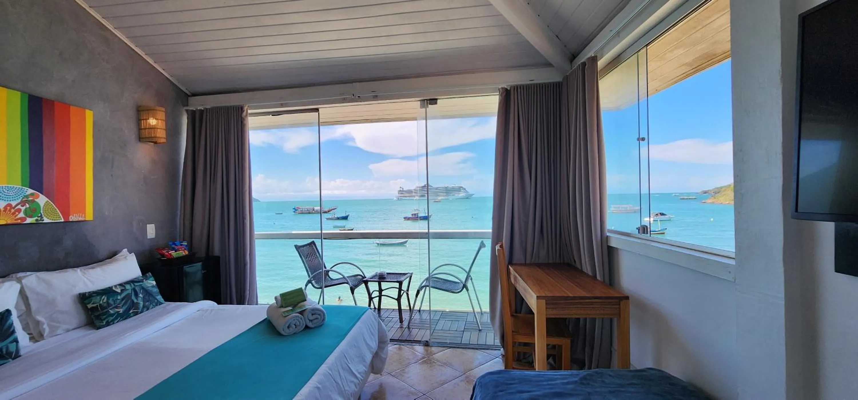 Bed in Bamboo Búzios Hostel